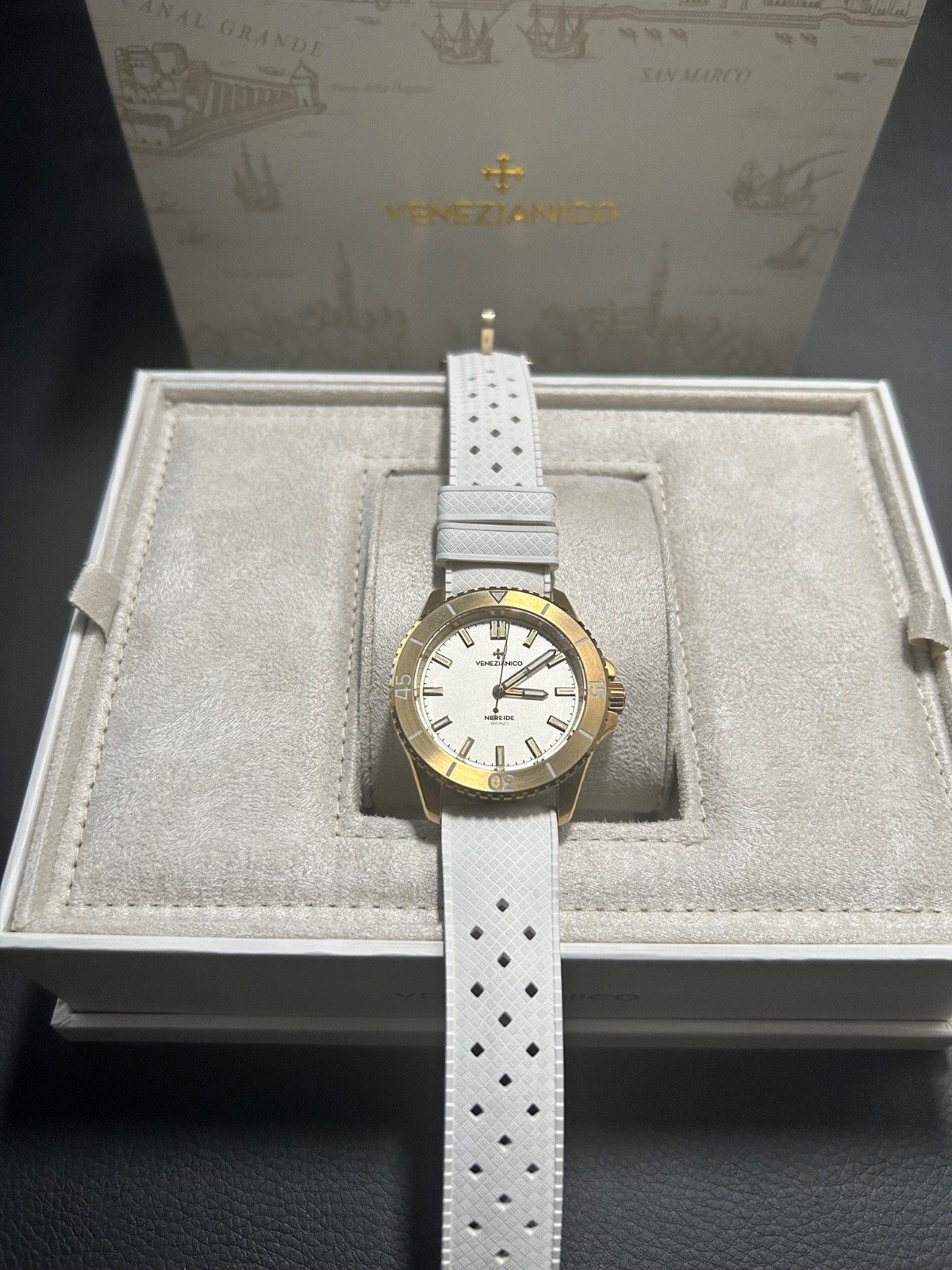 Venezianico Nereide Bronzo 39 3121556 Bronze Automatic Miyota 9039 Mint