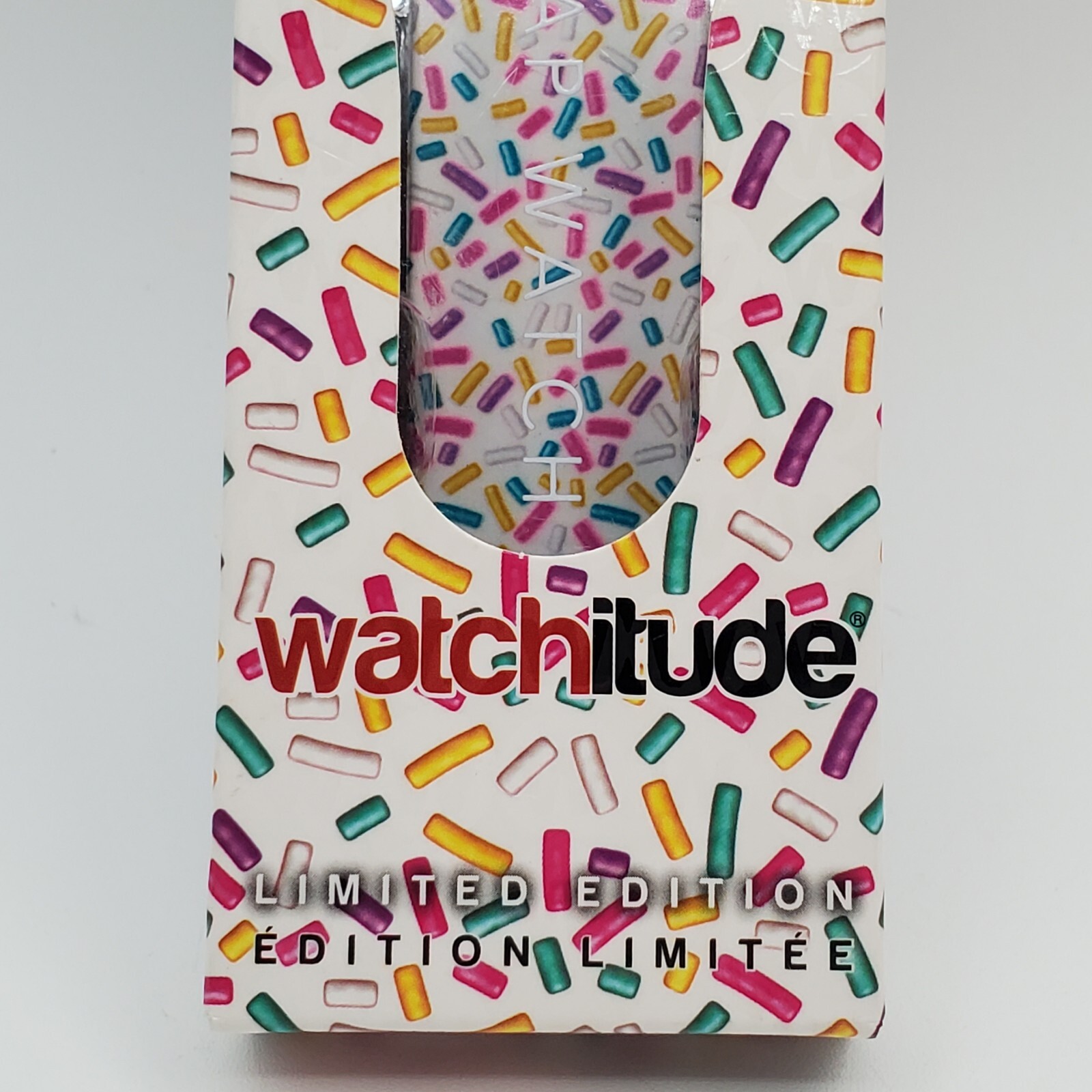 Watchitude Sprinkles Adult Watch 450 White Slap Band Limited Edition New READ