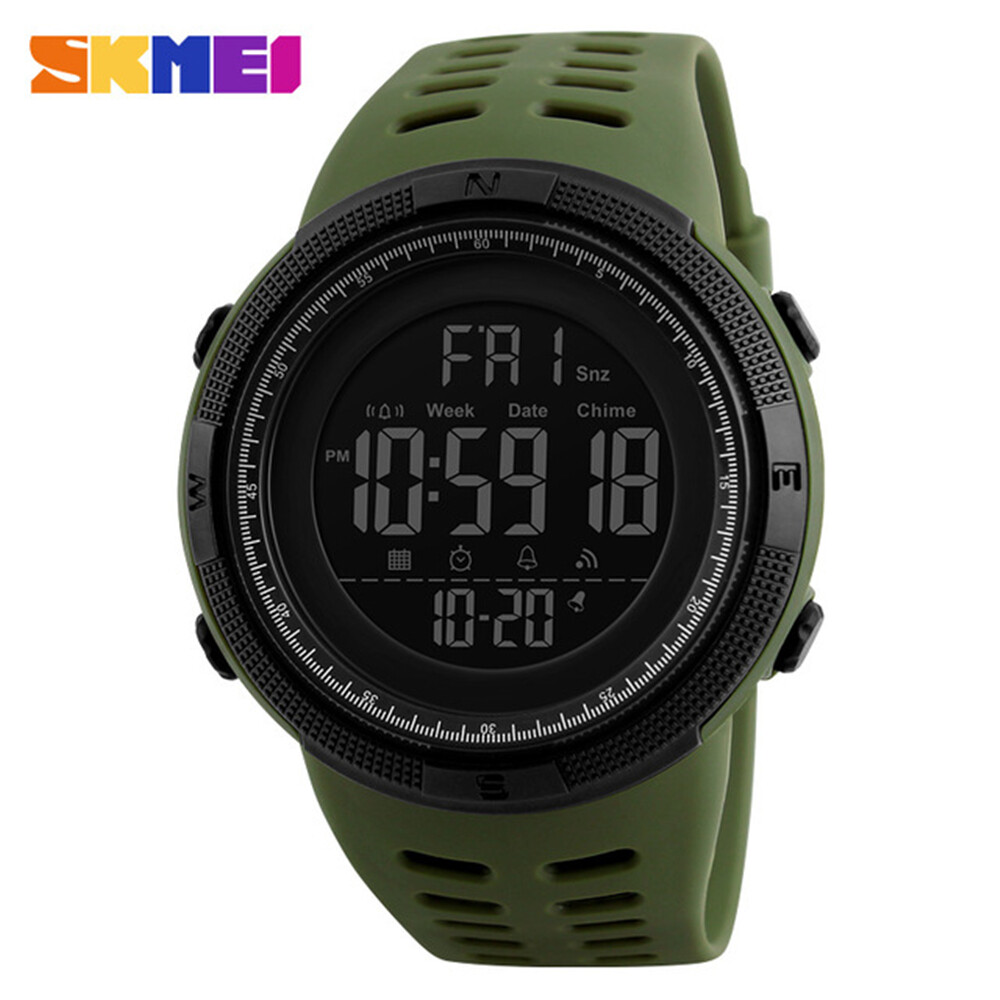 SKMEI Men Watch Casual Alarm Shockproof Wristwatch Fashion Digital Sport Watches