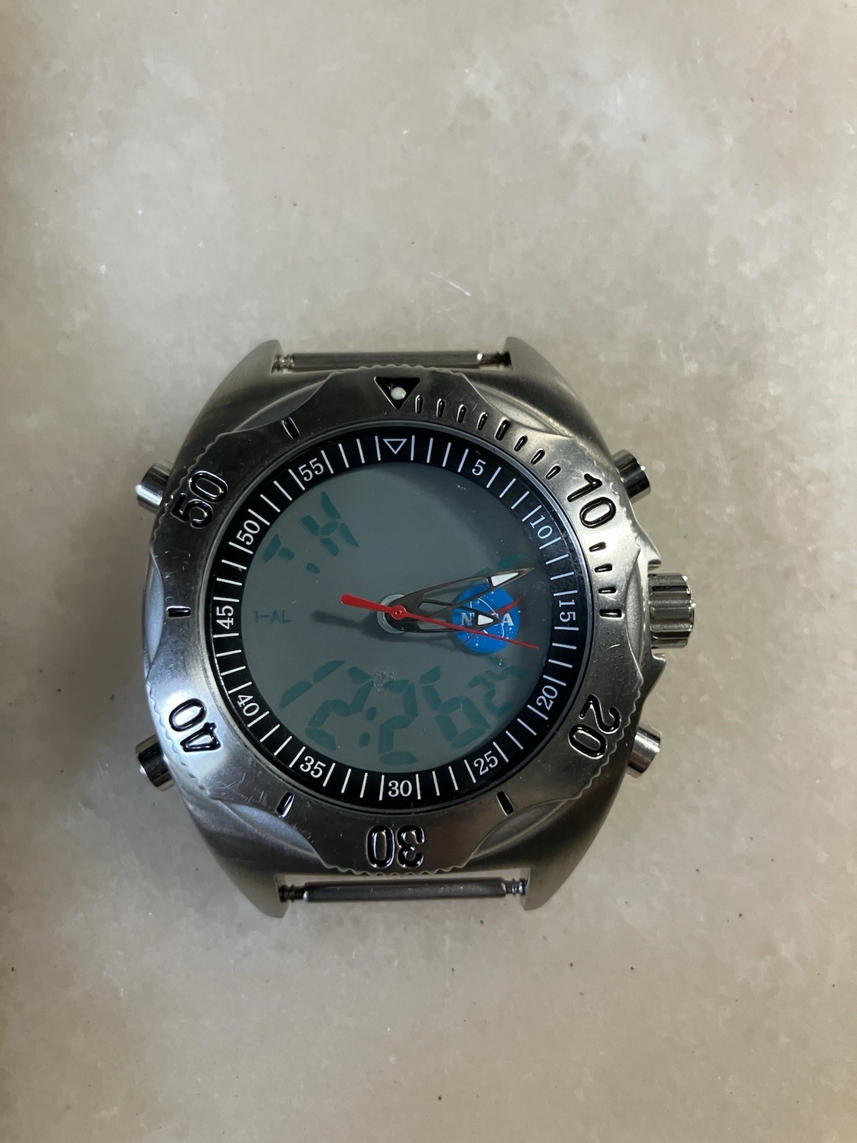 MTM NASA Analog Digital Watch Limited Edition Stainless @2002 Rare