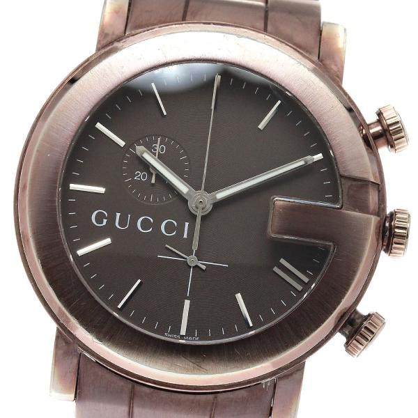 Gucci G-Chrono 101M/YA101341 44mm SS Brown Dial Quartz Watch #C11707