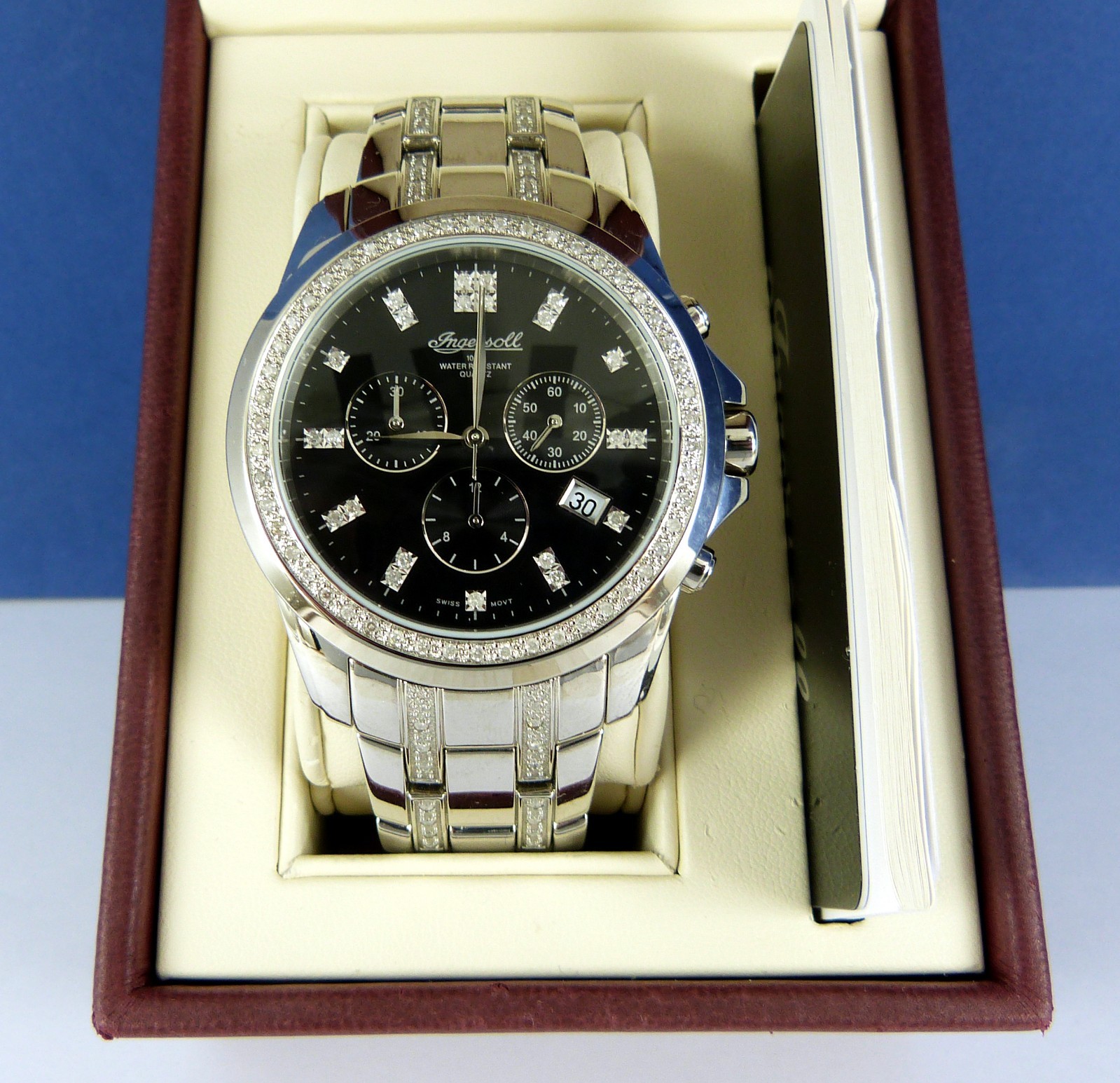 INGERSOLL DIAMOND IG0085DM MENS CHRONOGRAPH WATCH BOXED WITH PAPERS