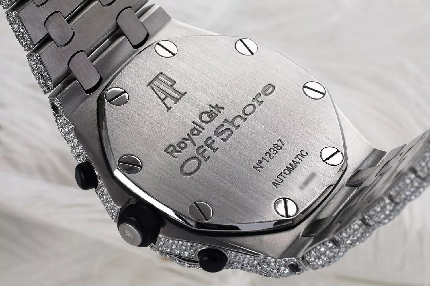 Audemars Piguet Royal Oak Offshore 42 mm Chronograph “Panda” Dial Iced-Out Watch