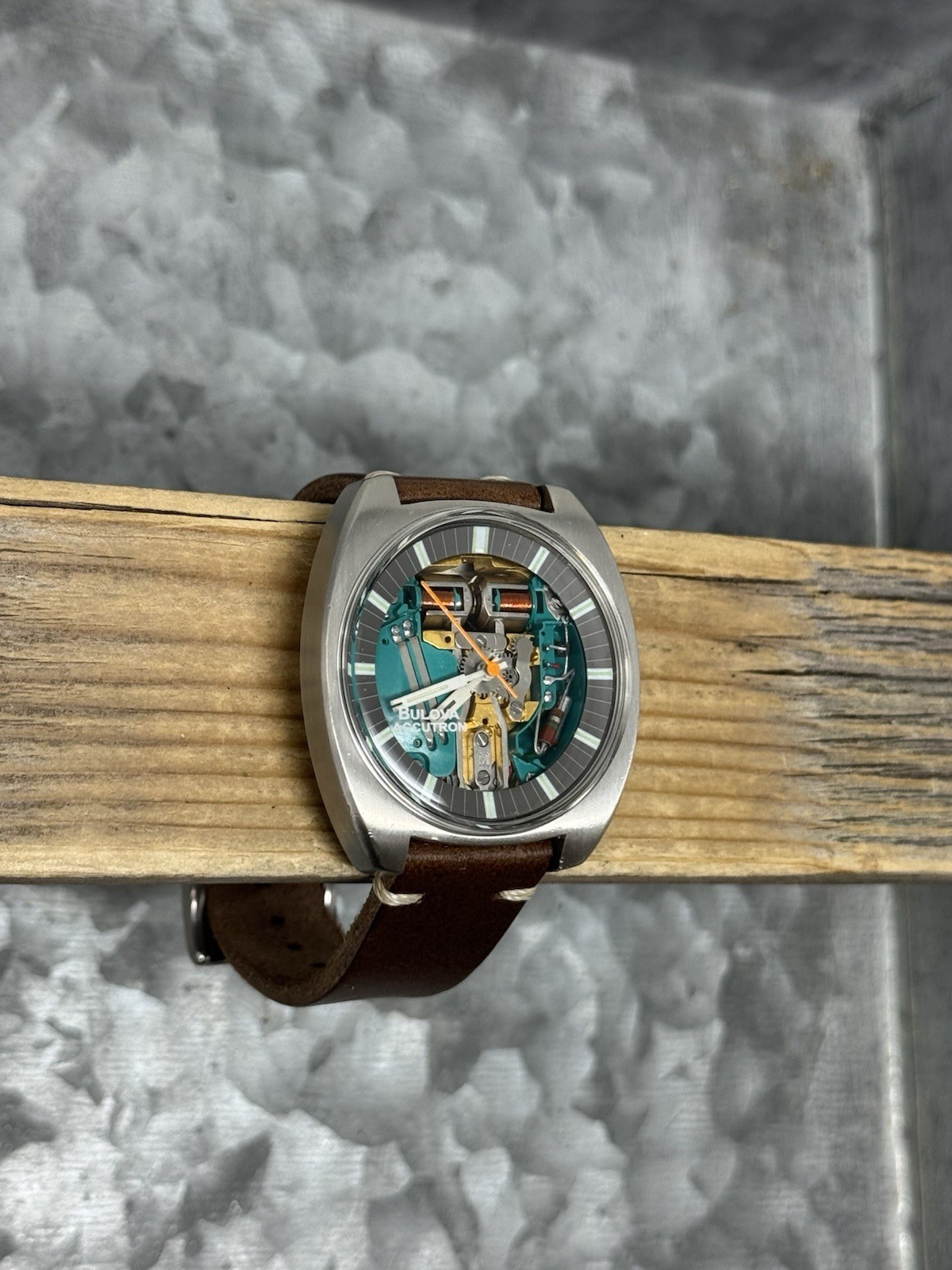 BULOVA ACCUTRON 214 770 Spaceview Watch, Running, Clean, Serviced, 1970