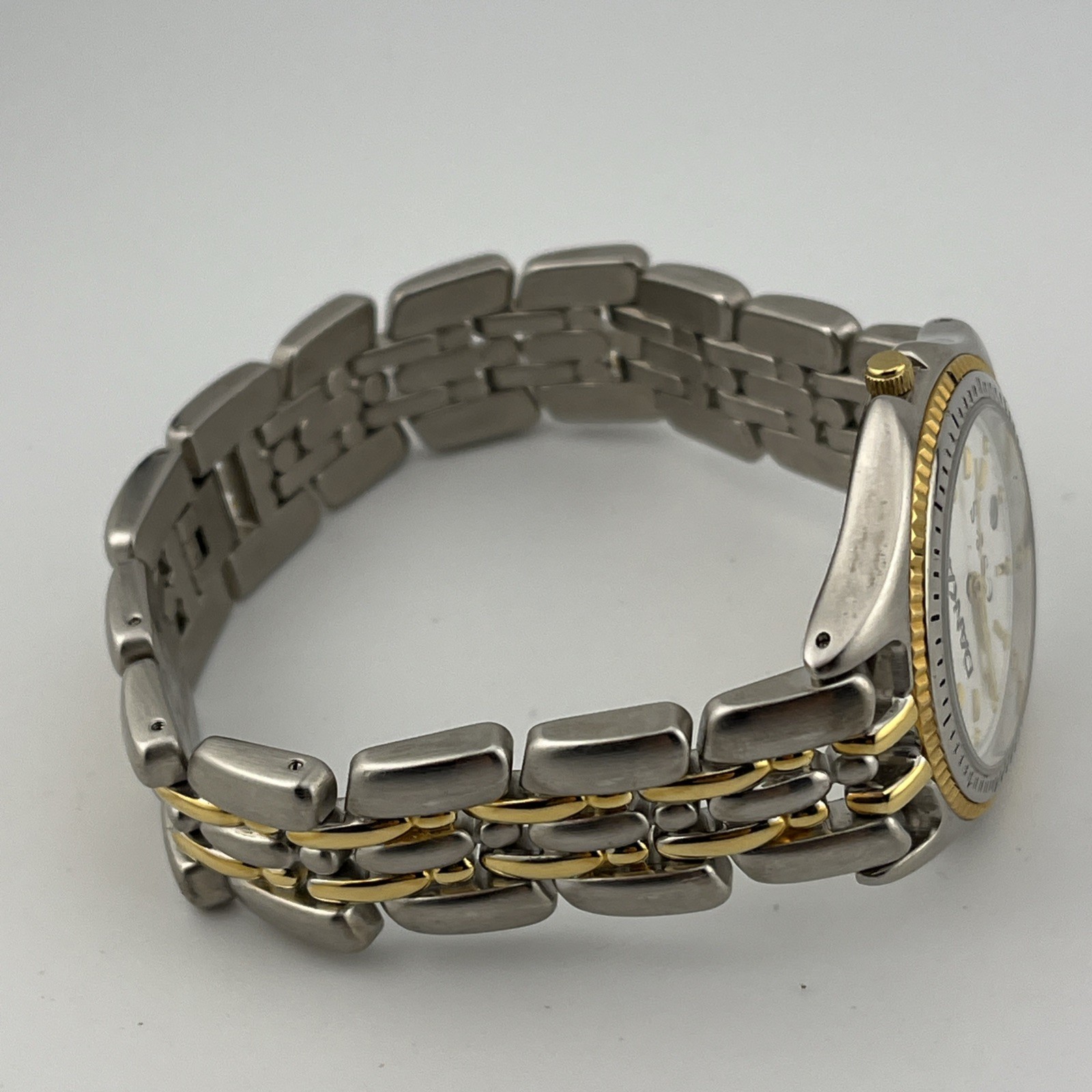 Danka Watch Men 37mm Case Two Tone 8.25″ Band- New Battery