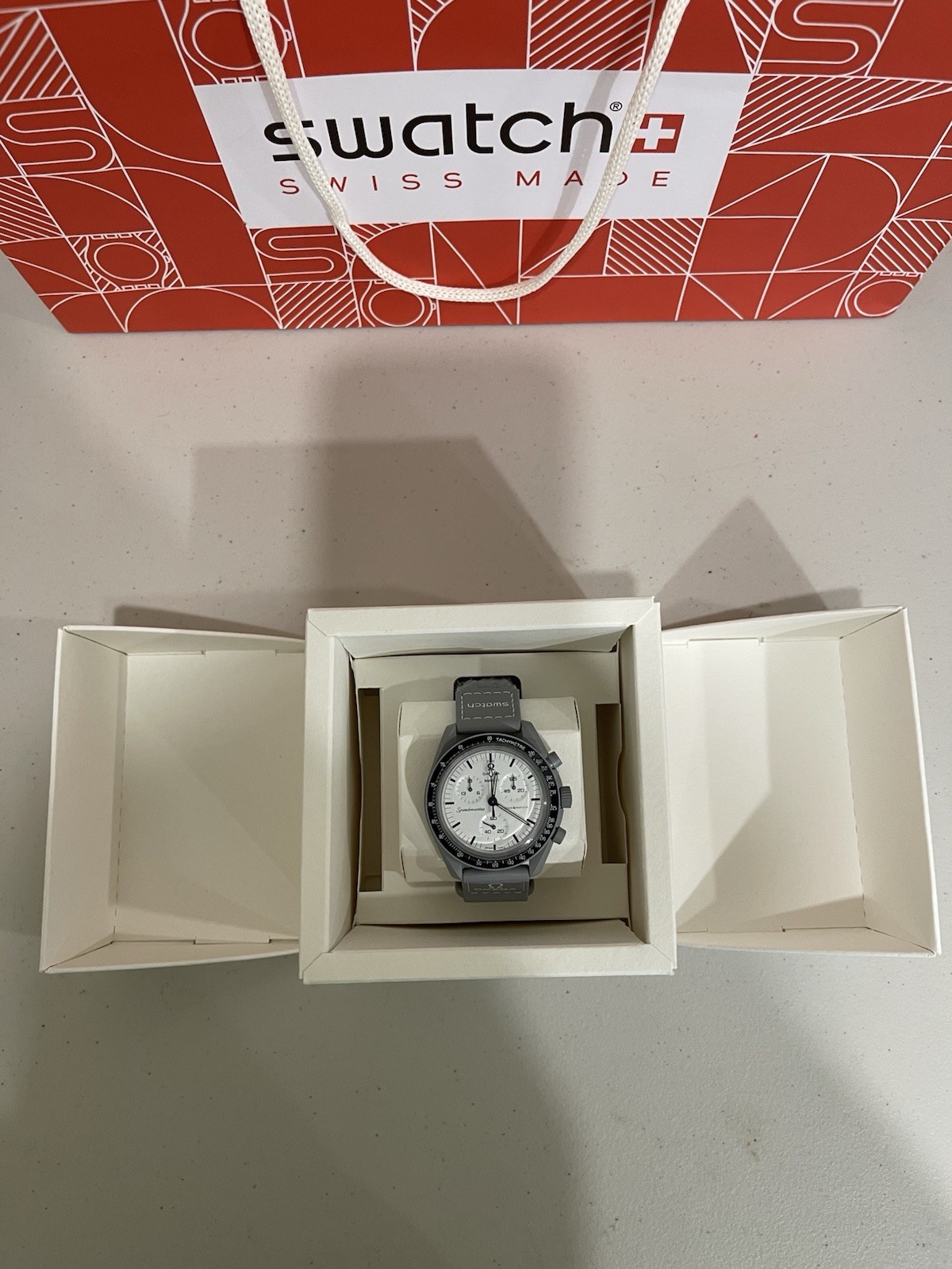 OMEGA X SWATCH 1965 SpeedMaster Moonswatch Brand New With Receipt