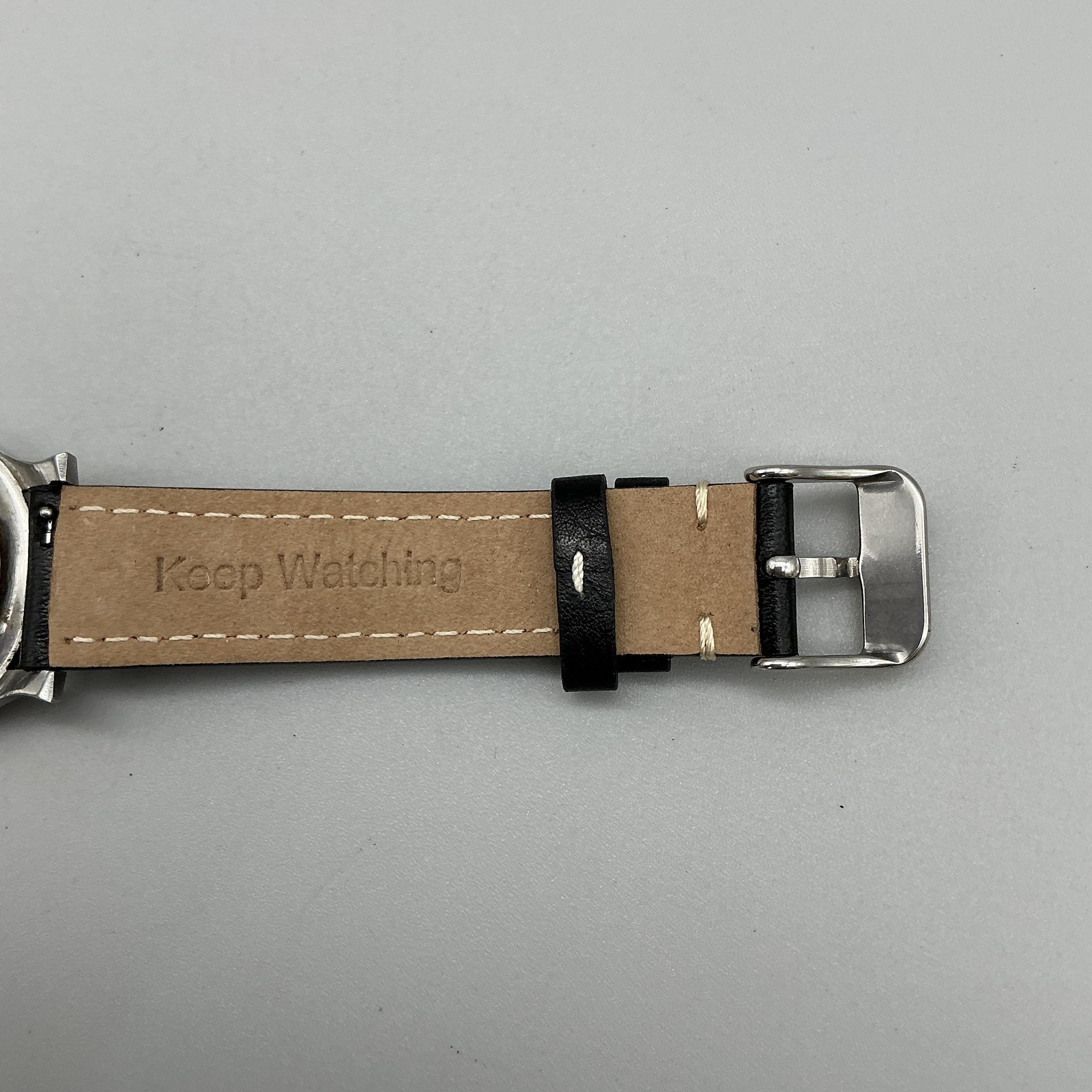 Vintage Bulova Jet Clipper Mens Watch 33mm Silver Tone Automatic Swiss Leather