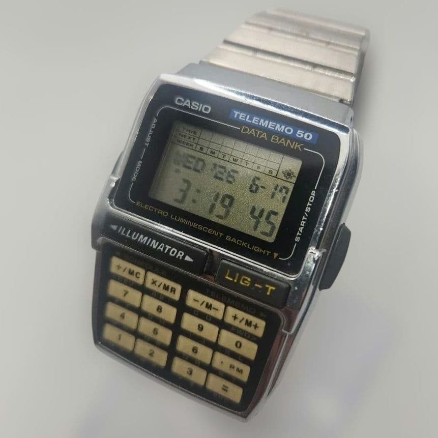 CASIO DBC-630 Data Bank Calculator Digital Watch Used