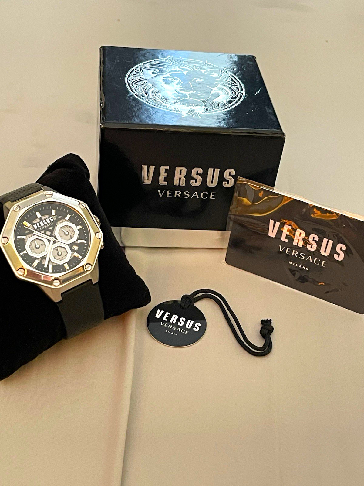 Versus Versace Men’s Quartz Chronograph Date 44mm Octagon Watch
