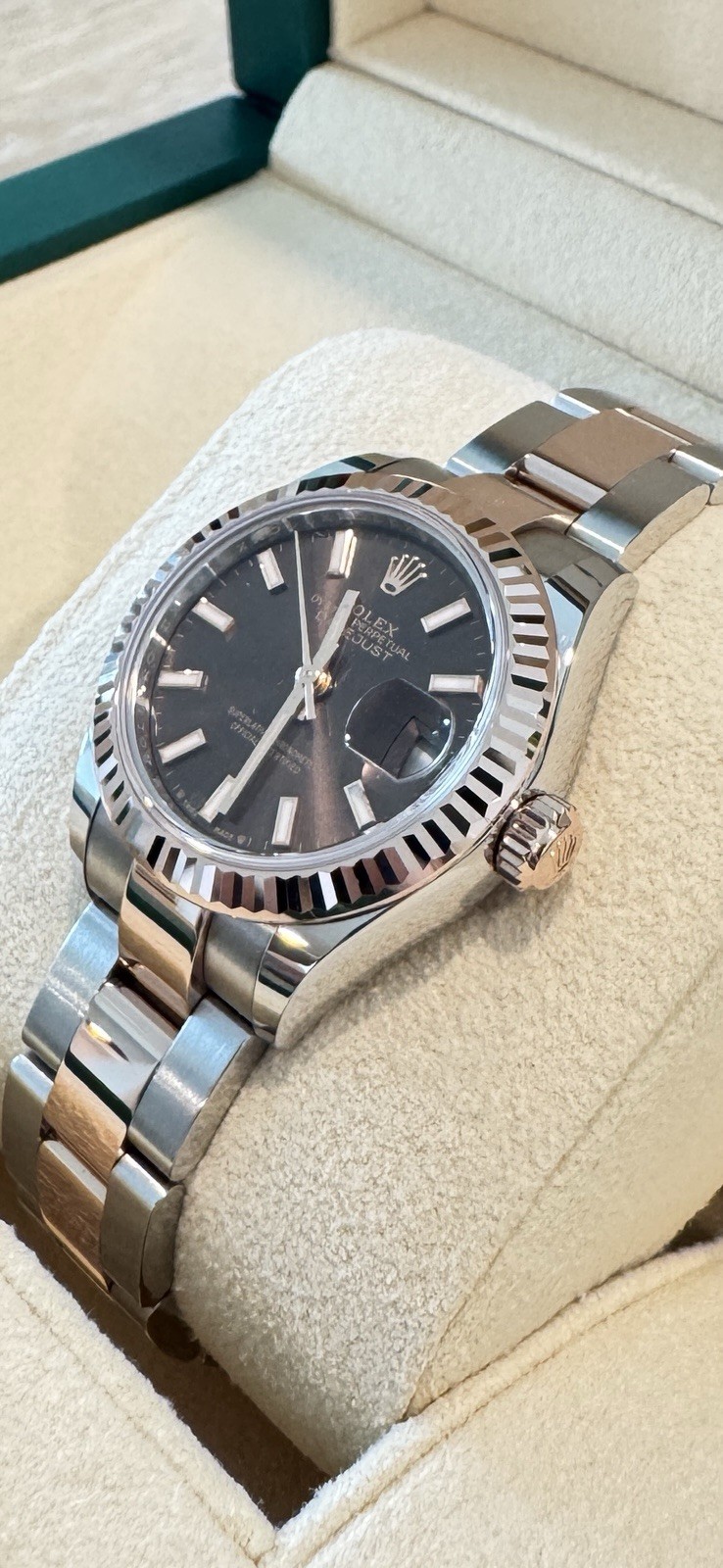 Rolex 279171 28mm Lady’s Datejust Chocolate Dial with Box & Papers