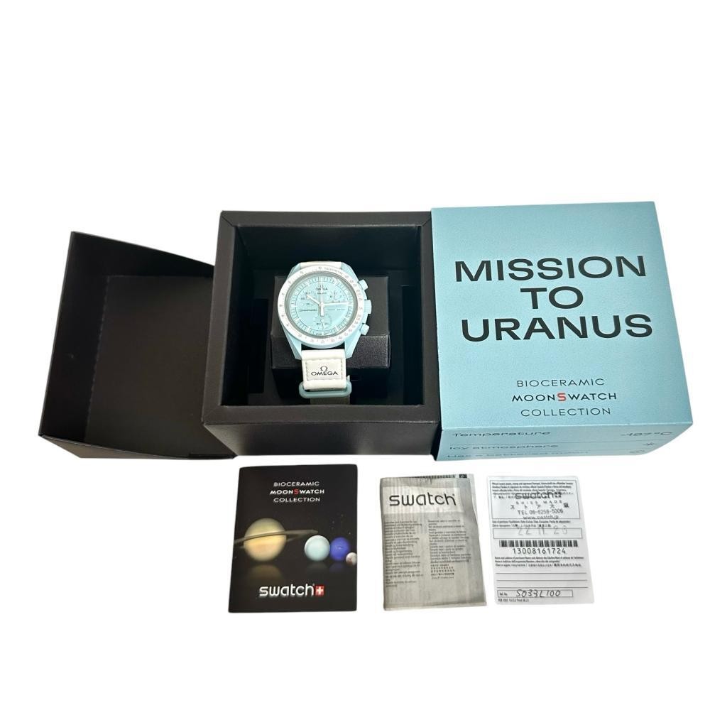 Swatch Mission to Uranus SO33L100 Unused Omega Collaboration Watch Men’s Japan