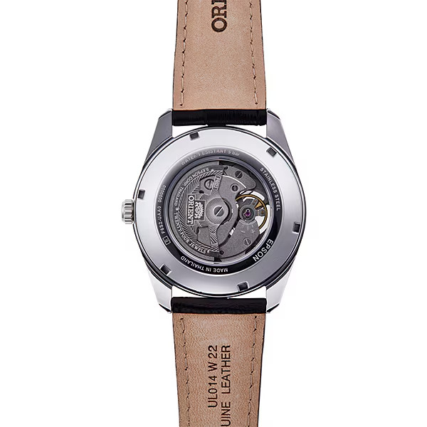 Orient RN-AR0004Y Contemporary Semi Skeleton Automatic Leather Men’s Watch