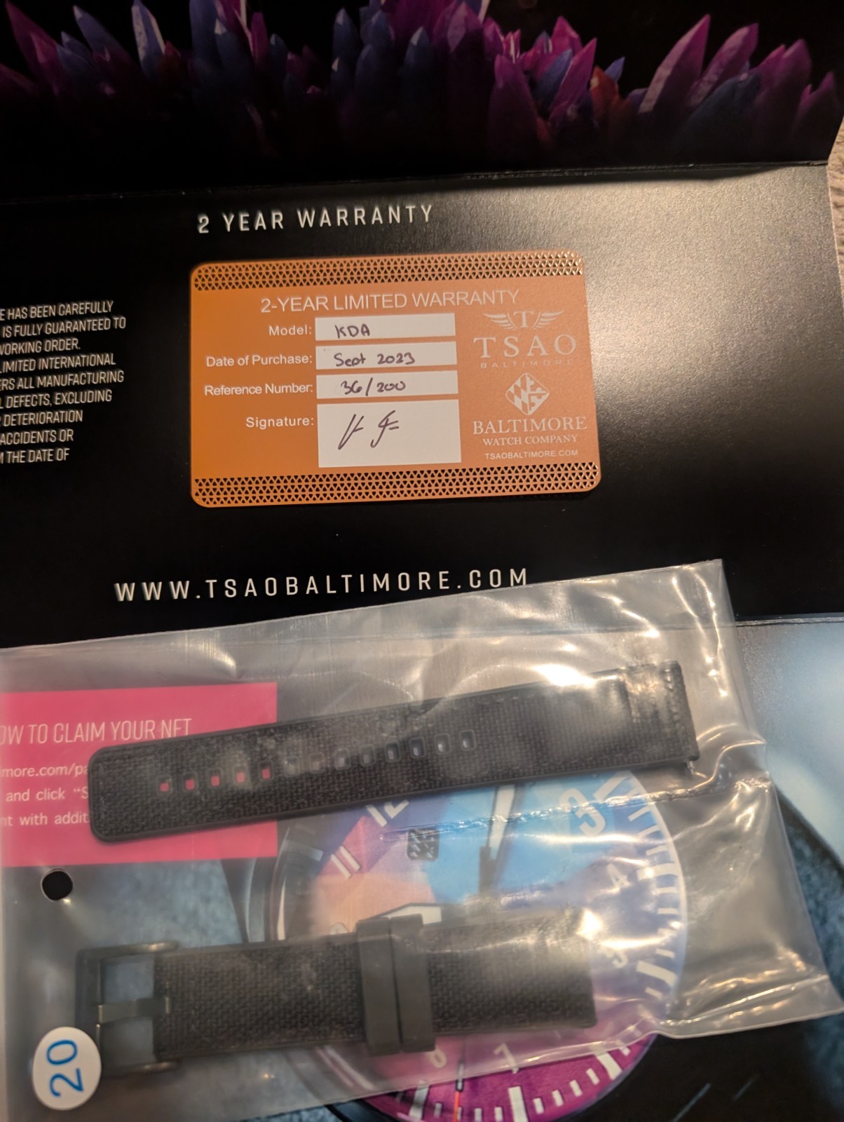 Tsao Baltimore – NFT Linked Watch set of 5 KDA. BTC. KAS. FLUX.