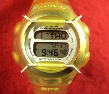 Casio Baby-G BG-380 Yellow G-Shock Series Watch, Fully Working, Fine Condition