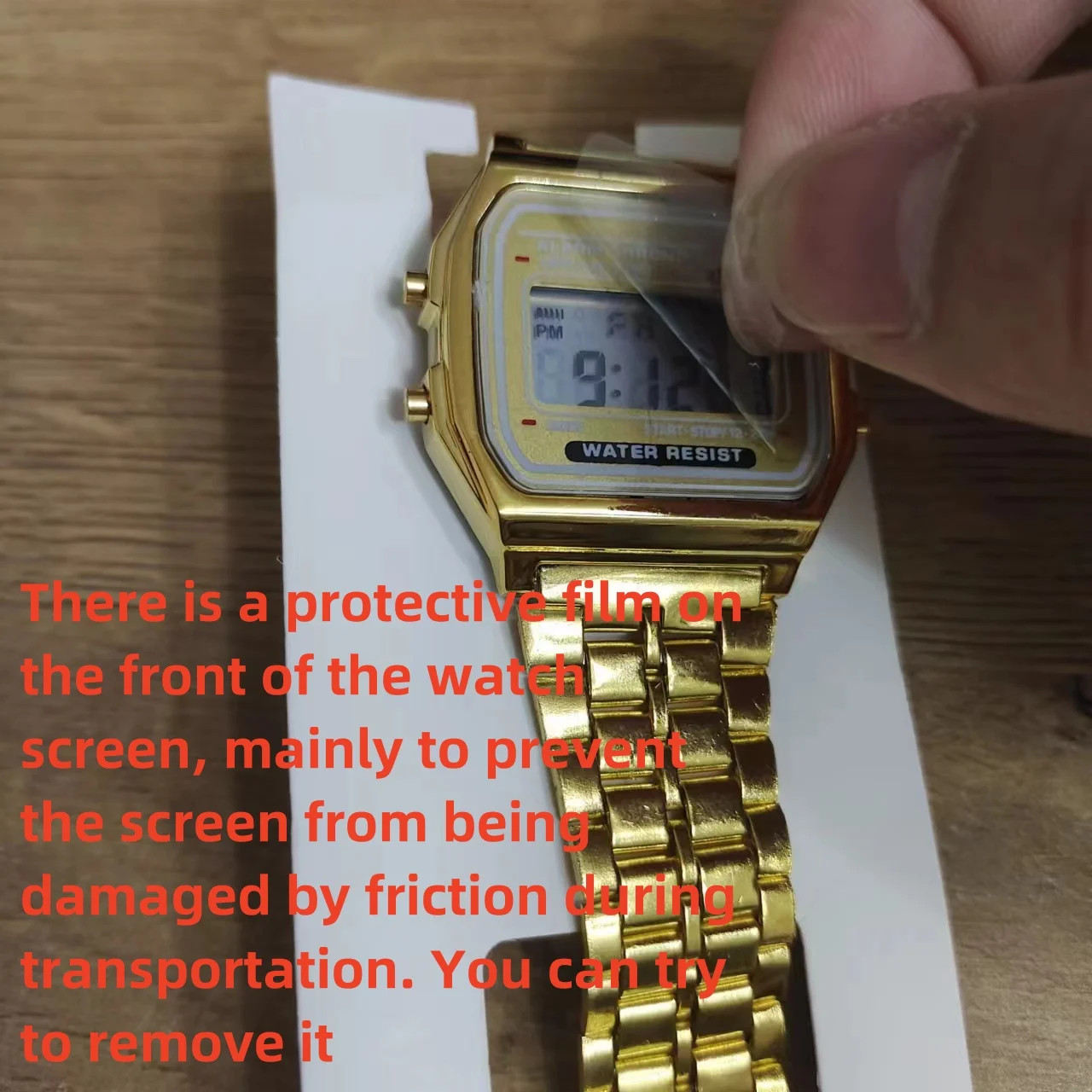 F91W Non-Waterproof Steel Band Watch For Women, Men, Business