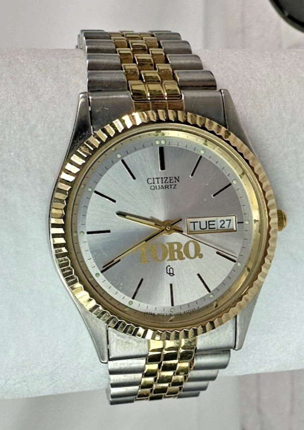 Mens Citizens Toro Gold/Silver Not Tested Wristwatch 460153 Quartz Mov’t