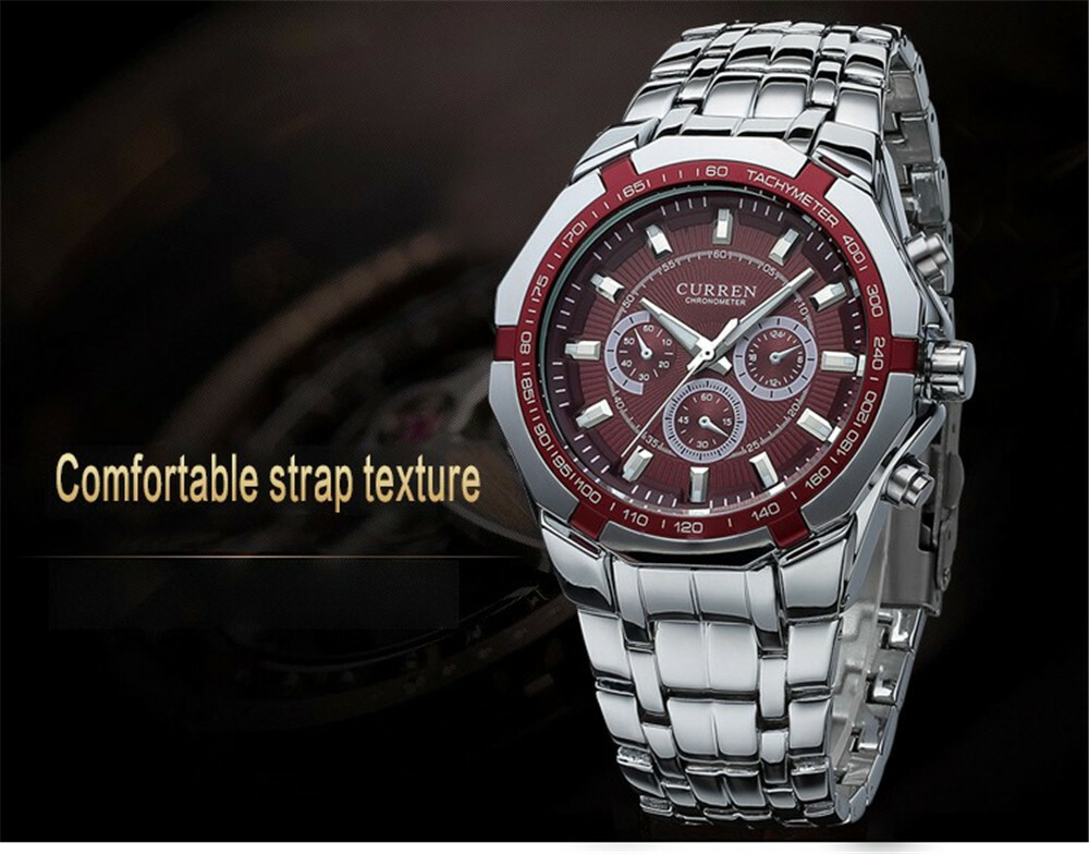 CURREN Brand Watches for Men Steel Bracelet Wristwatch Business Male Watch Gifts
