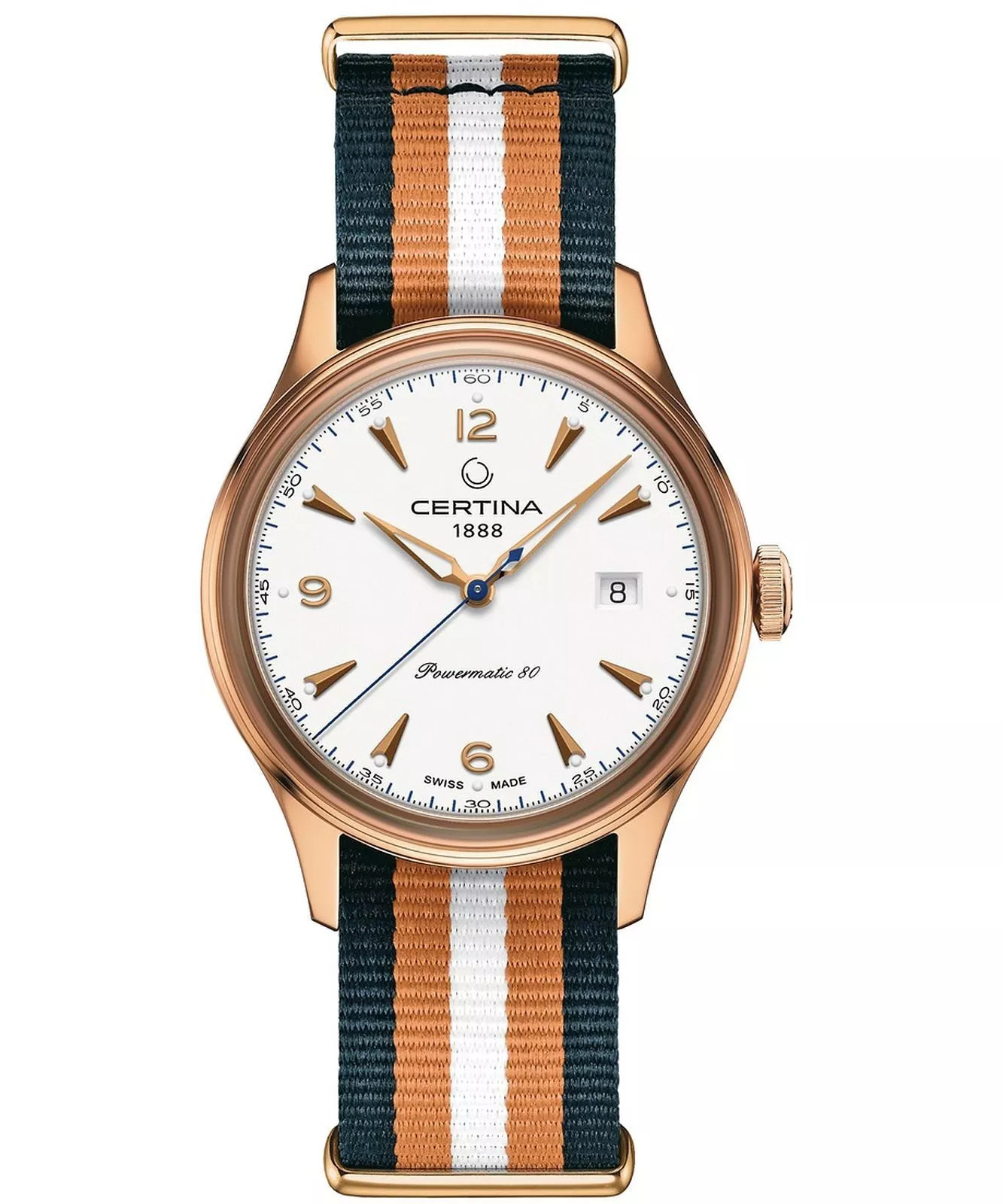 DS Powermatic 80 | White Dial Wristwatch C0384073803700