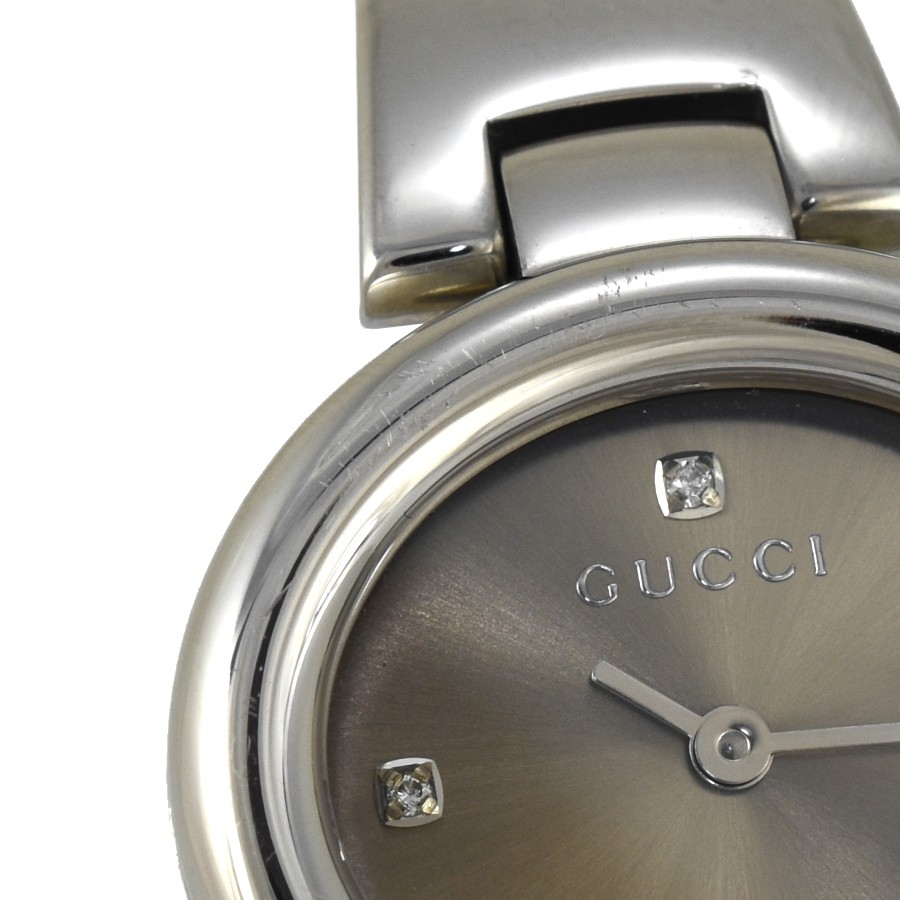 GUCCI Gucci Ladies Watch G Balloon 134.5 Quartz Brown Dial Stainless Steel GUCC