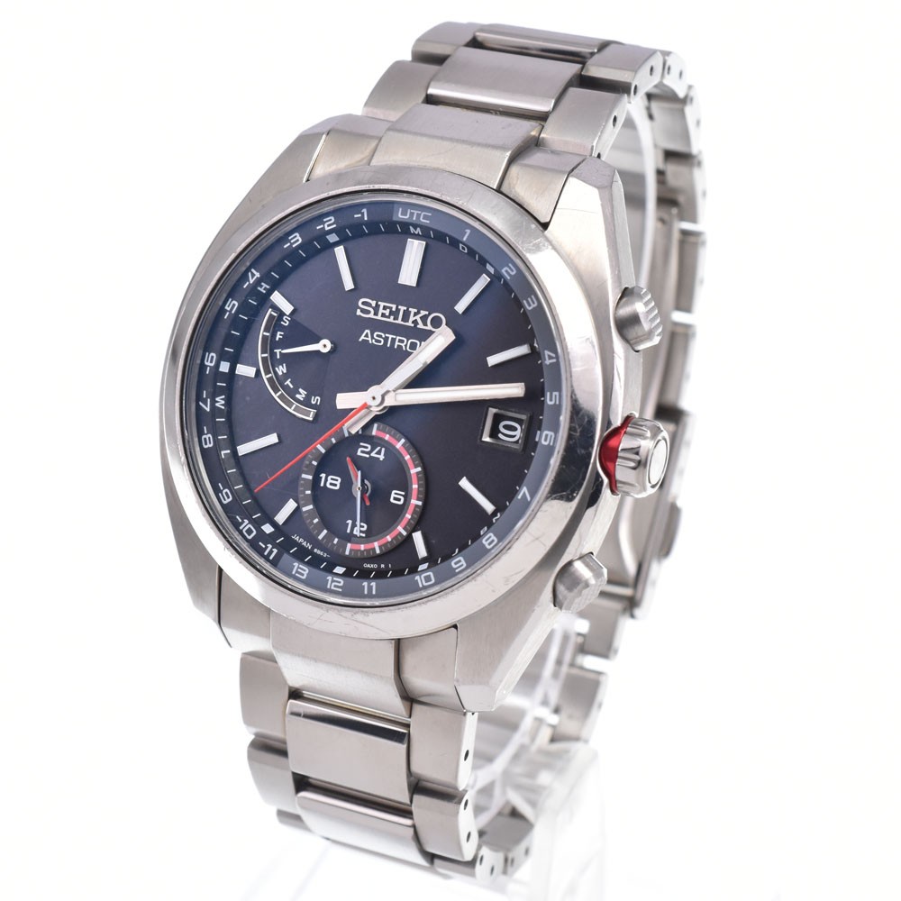 SEIKO Astron SBXY017/8B63-0BA0 Day date Radio Sync Solar Men’s Watch P#149030