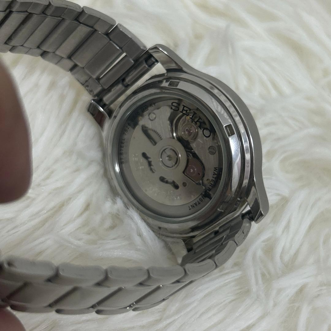 SEIKO 5 automatic 7S26 02J0 day date black working From Japan
