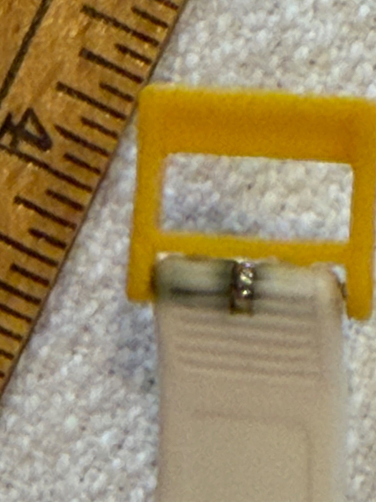 Vtg Novelty Sergio Valente Watch Space Tech White Yellow Watchband in Case