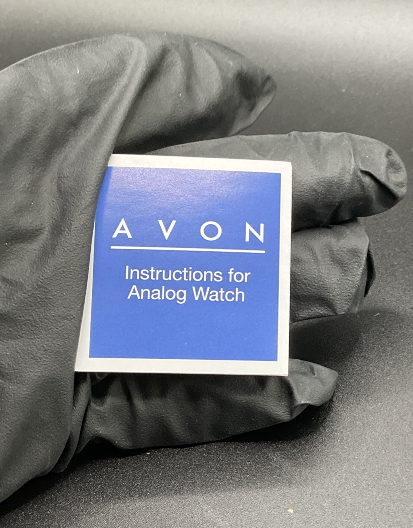 Vintage Avon Women’s Two Tone Watch Sparkling Cuff to Stretch Analog Quartz NIB
