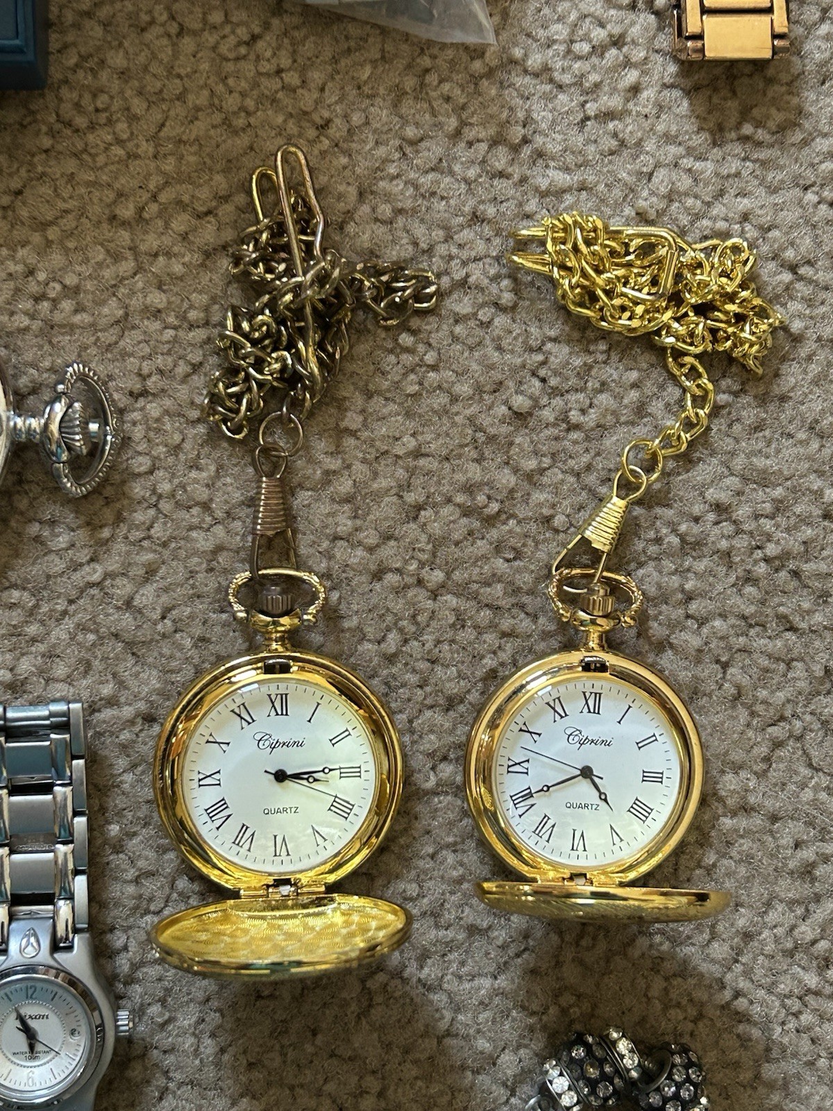 HUGE VTG Watch Pocket Watch Lot Michael Kors, Fortune NYC, Ciprini, Mickey Mouse