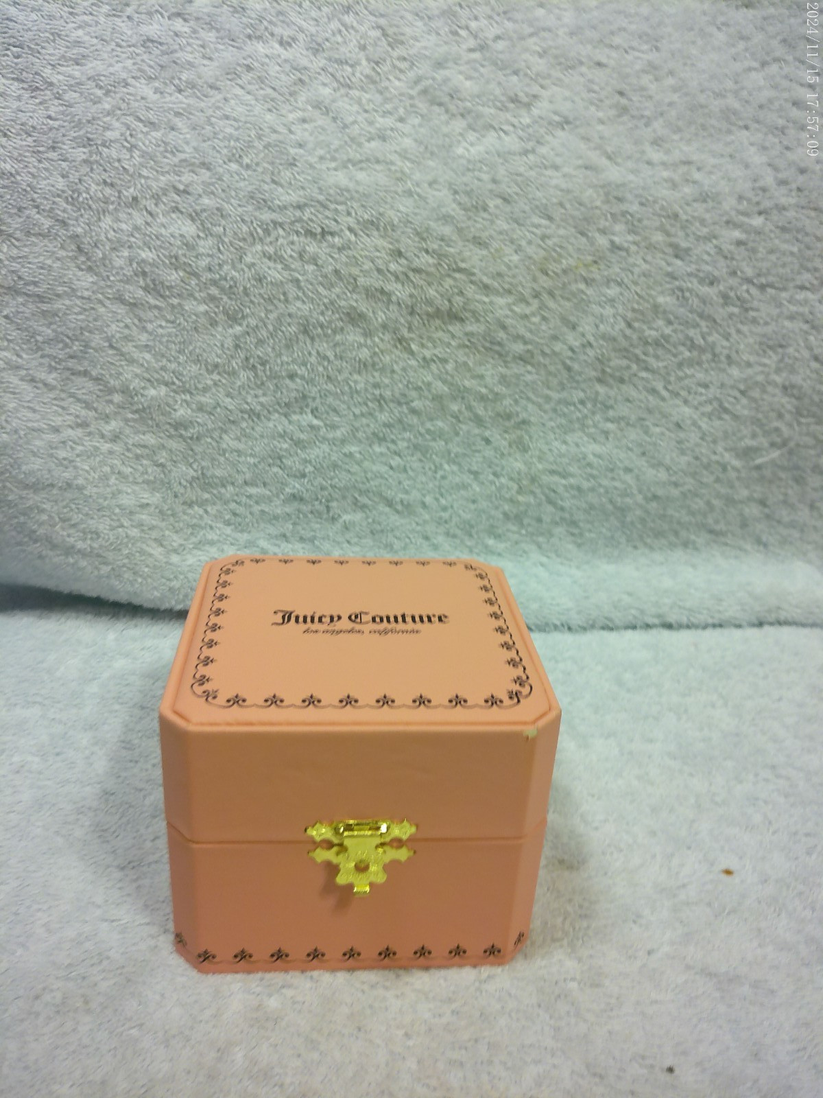 Juicy Couture Heart Bling Heart Watch With Pink Velvet Band New In Box