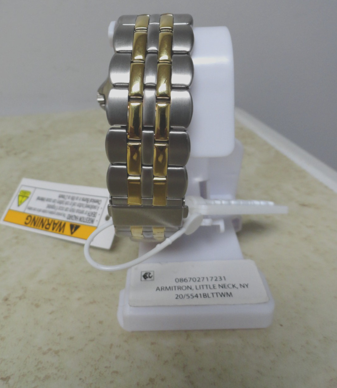 Armitron Mens Two Tone Watch W/ Day/Date W R 165 Feet BRAND NEW