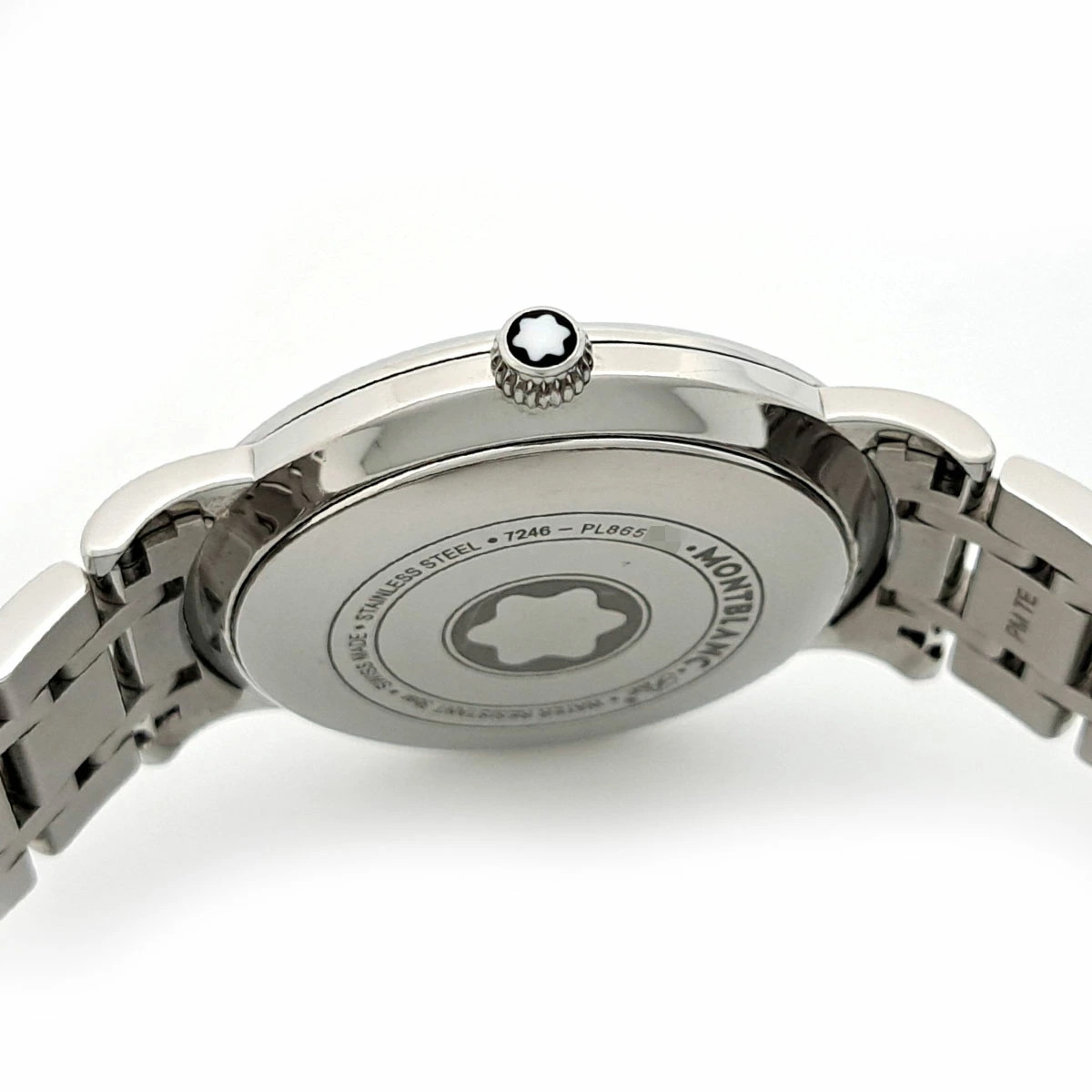 Montblanc Star Classic Shell Dial 7246 Stainless Steel 34mm White Dial #TSW689