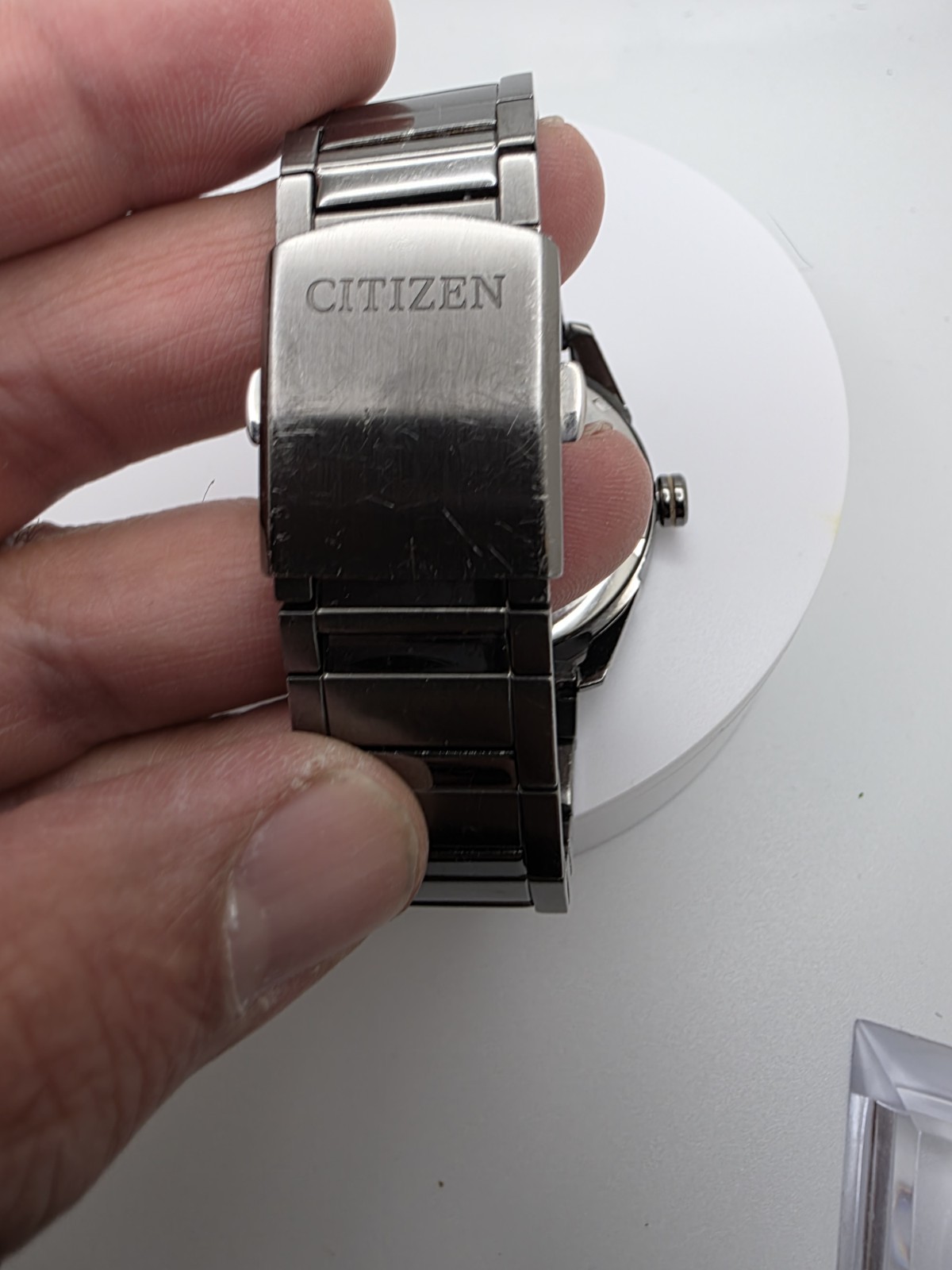 J800-S119251 CITIZEN ECO-DRIVE GRAY DIAL QUARTZ WATCH FOR MEN C5-74