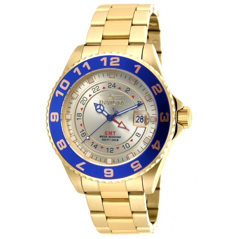 INVITCA Pro Diver GMT Champagne Dial Two-tone Men’s Watch Item No. 18243