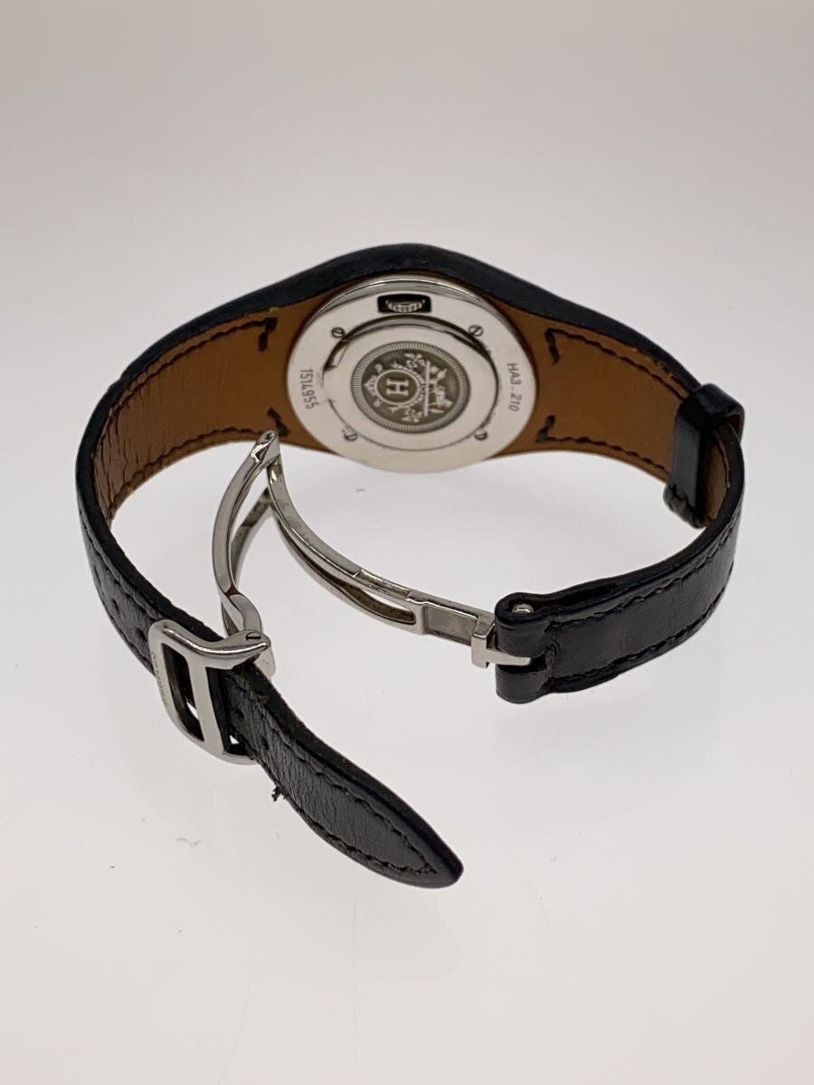 HERMES Men’s Watch Quartz Non-waterproof Analog WHT BLK HA3.210 Used