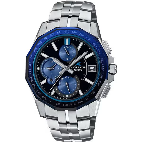 Casio OCEANUS Manta OCW-S6000-1AJF Solar Radio Bluetooth Sapphire Bezel Watch