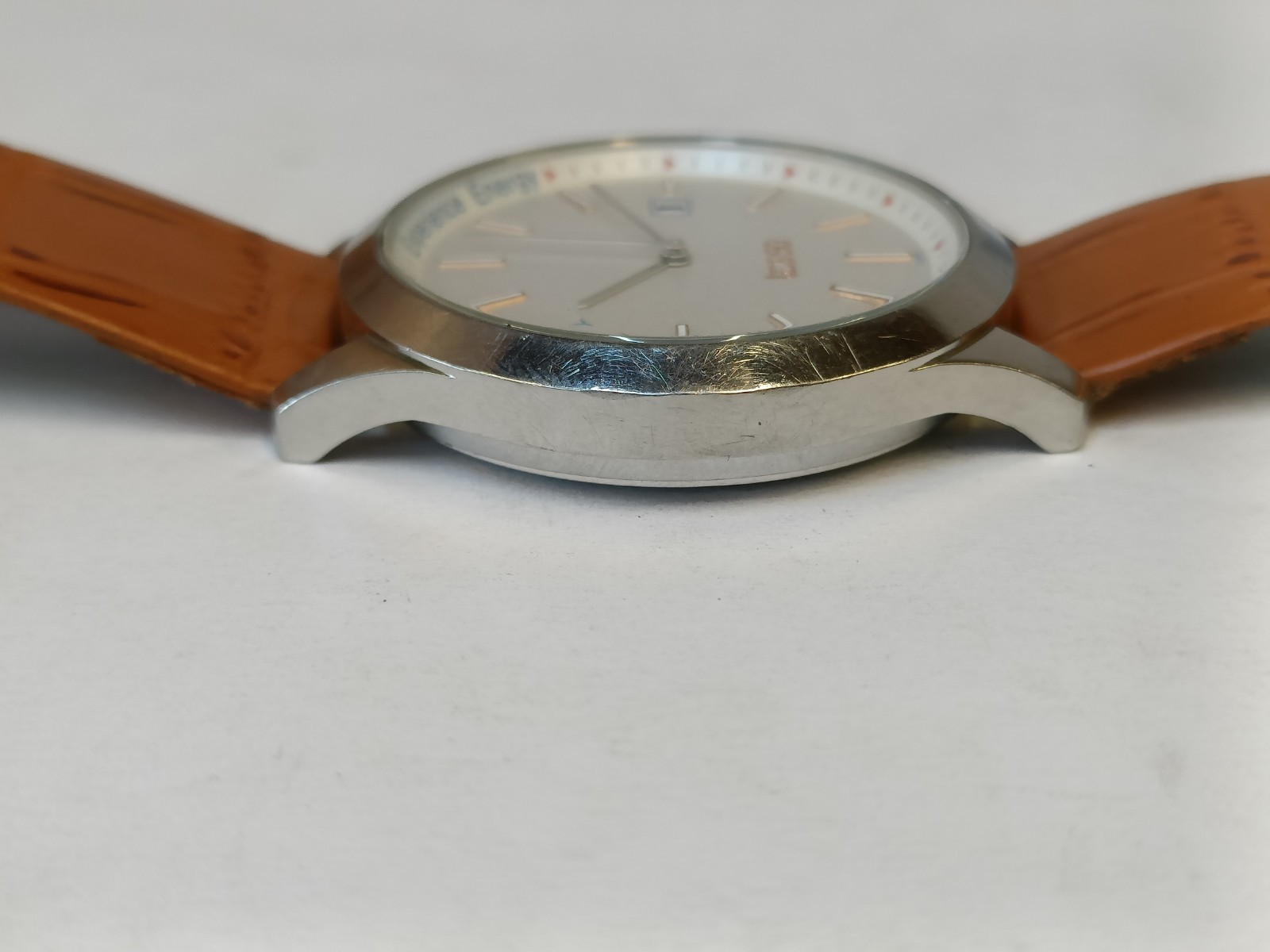 TITAN TCS 50 QUARTZ WHITE DIAL 1812SAB INDIA MEN’S WORKING CONDITION