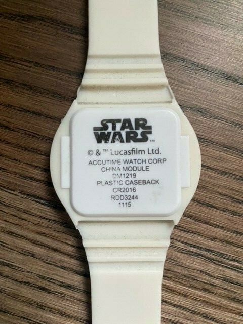 Accutime Star Wars rubber wrist watch Lucasfilm Ltd. Disney R2-D2 *Very Rare*