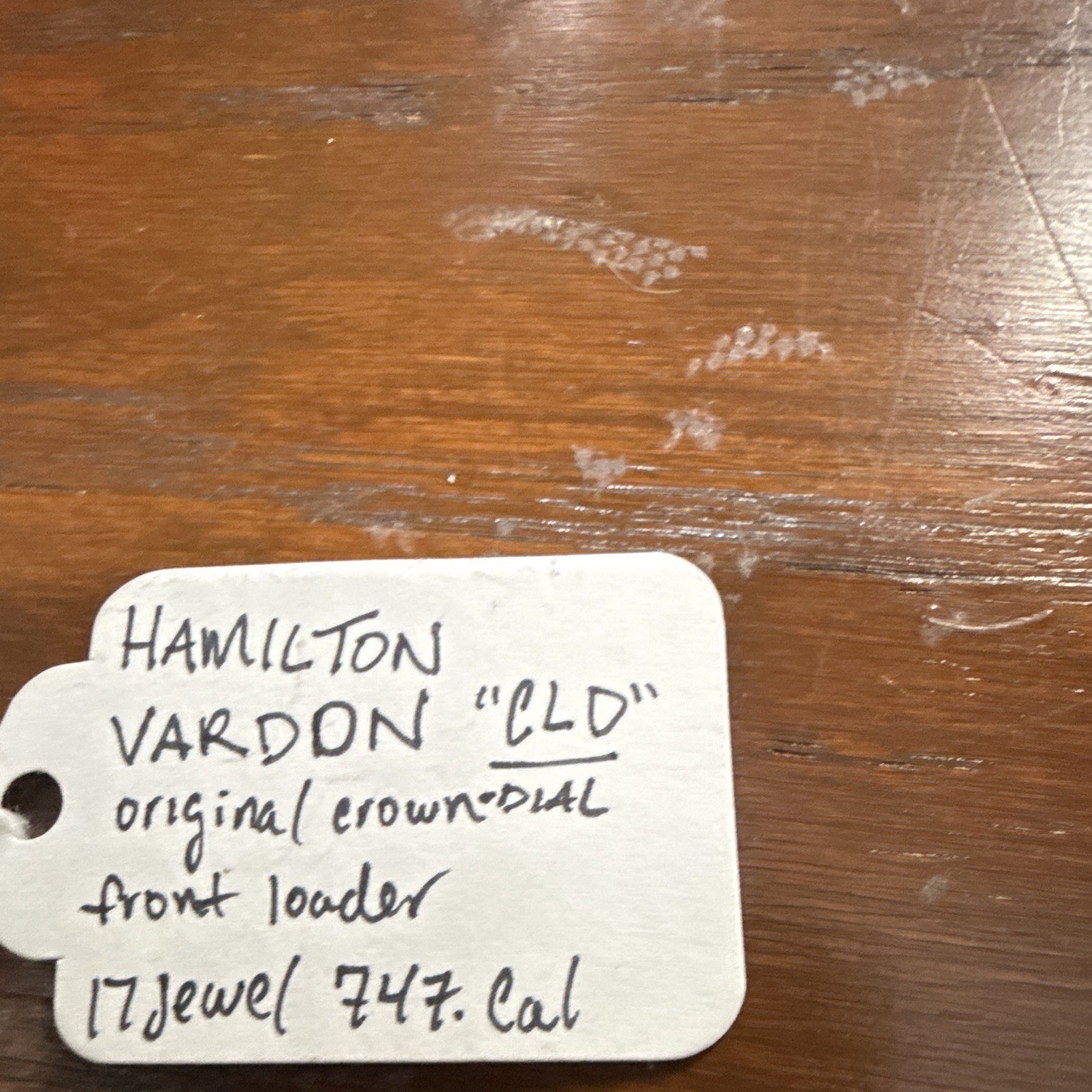 Hamilton CLD Manual Wind 17J Vintage 30mm Steel Beige Arabic Small Seconds