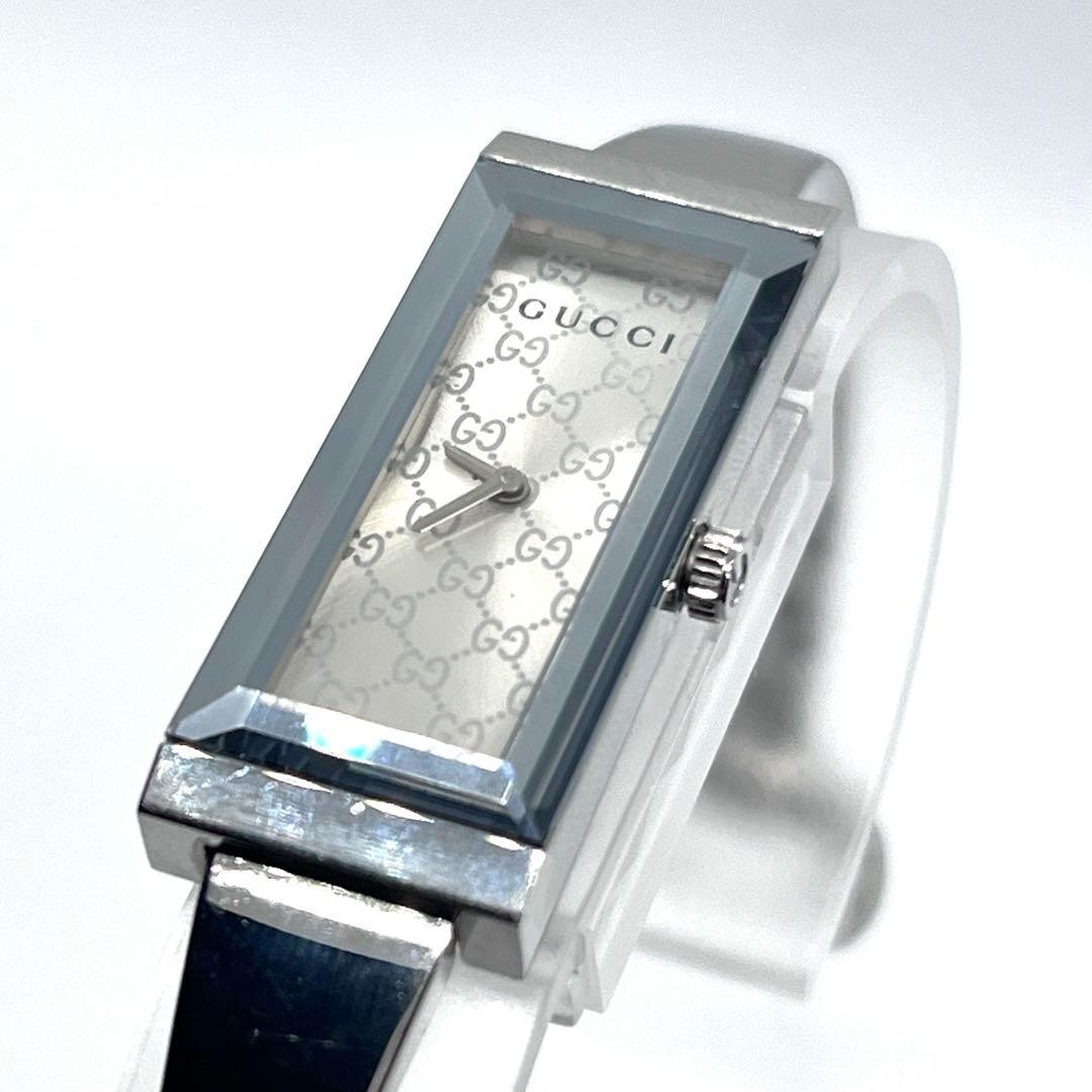 GUCCI G-Frame 127.5 Silver Bangle Watch Working