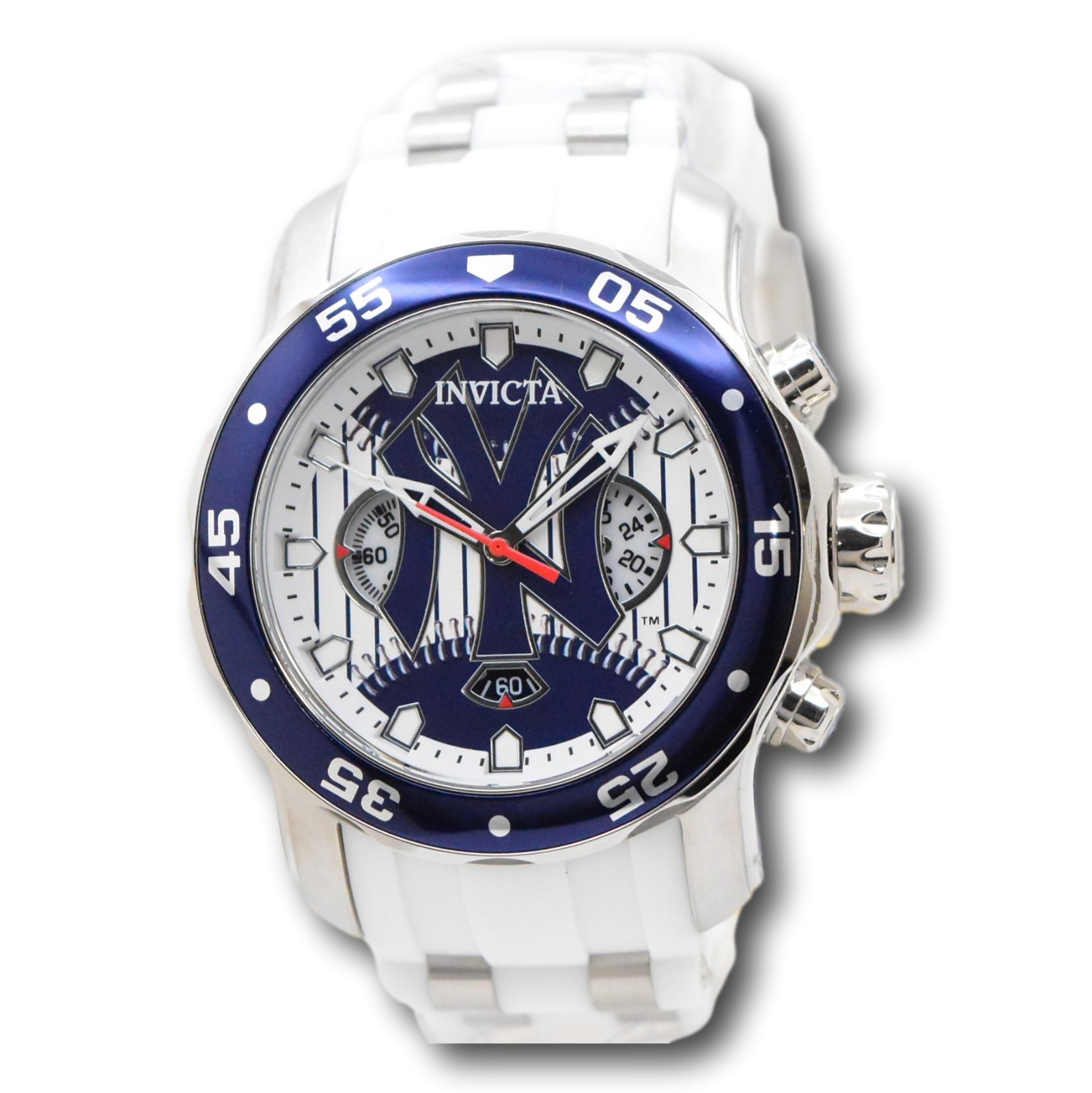 Invicta MLB New York Yankees Men’s 48mm Limited Blue Chrono Watch 49874