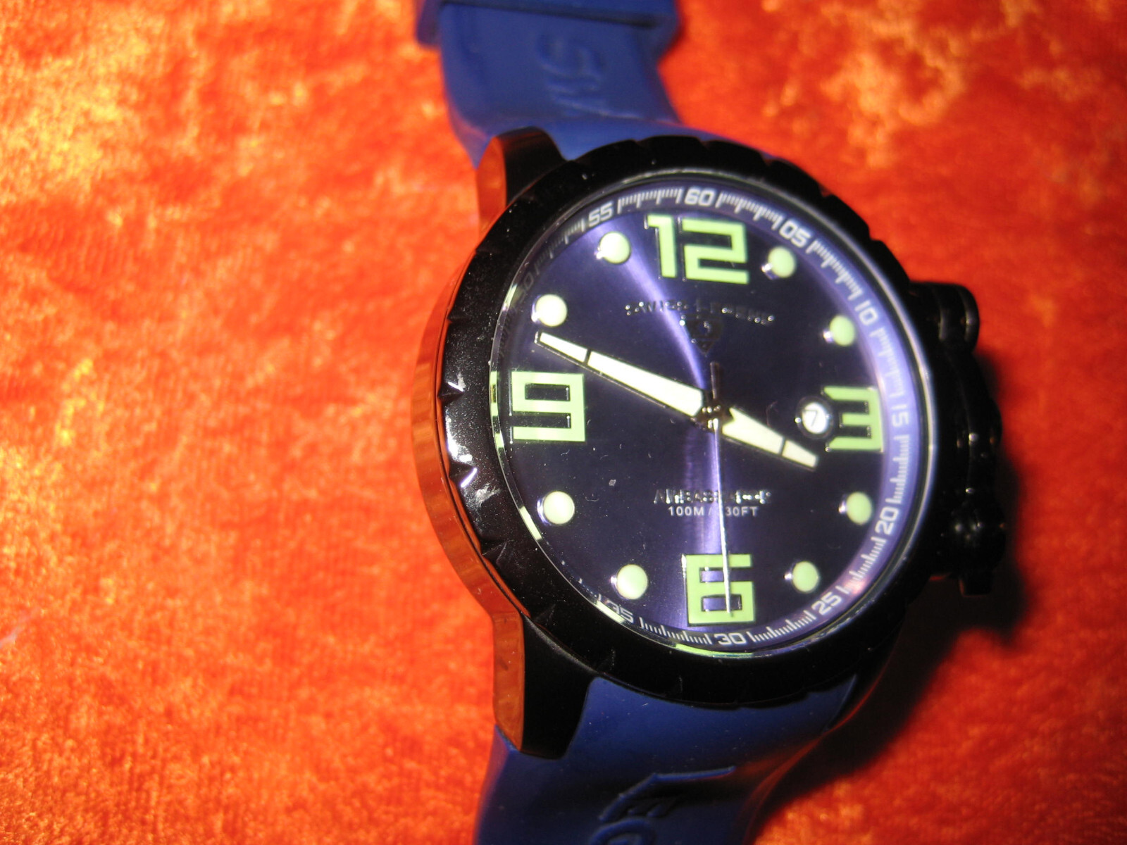 SWISS LEGEND AMBASSADOR 30021 BLUE W/ DISPLAY BOX MEN’S WATCH