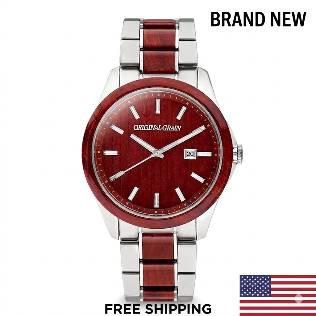 Original Grain Rosewood Silver Classic 43mm MSRP 179$