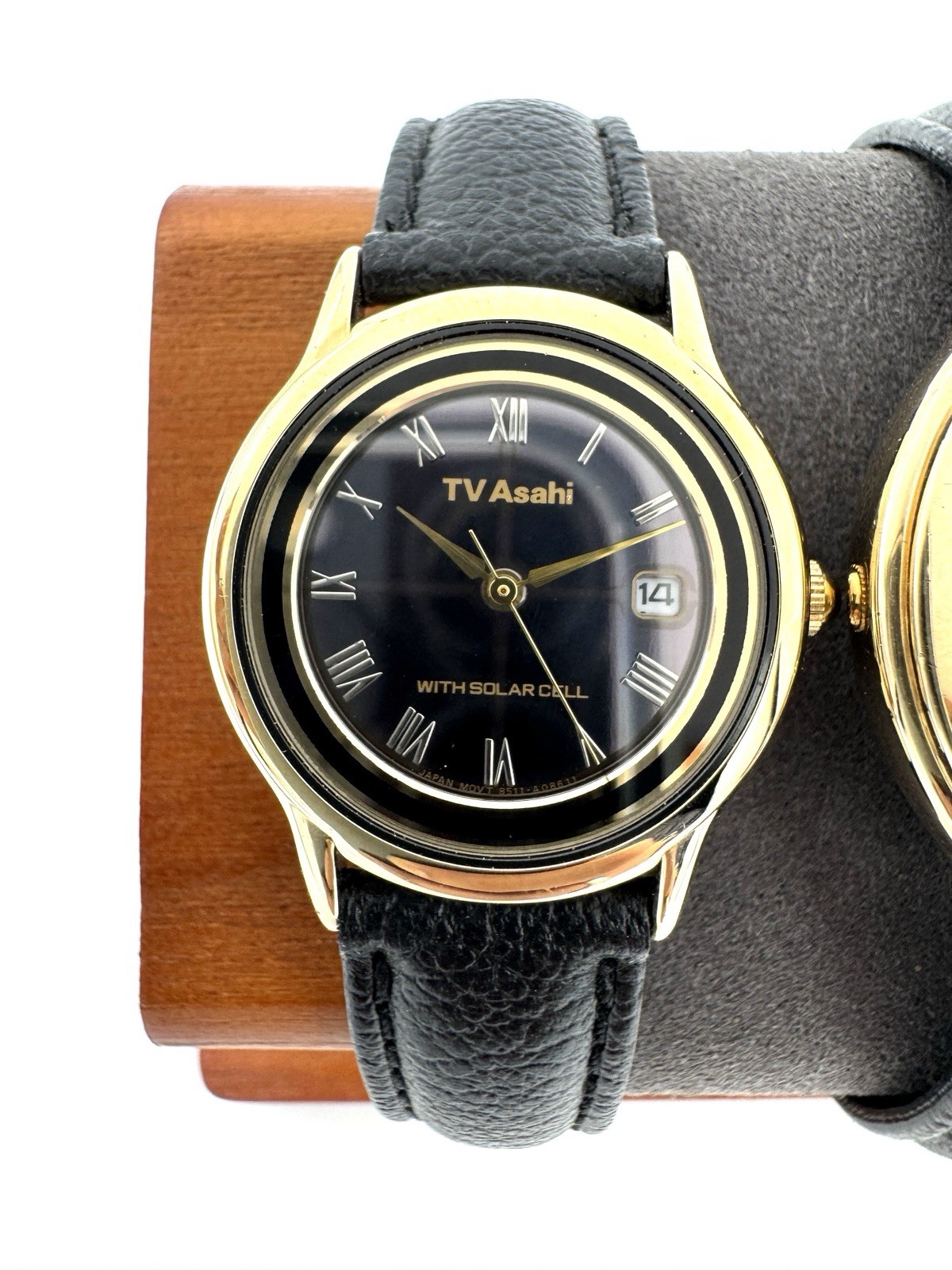 [2-piece] CITIZEN TV ASAHI Quartz Watch Solar Cell From Japan -e395