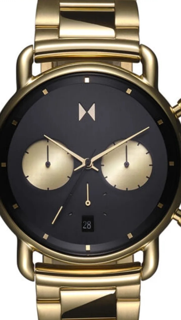 MVMT Men’s Blacktop Chronograph Gold & Black Stainless Watch 28000105D