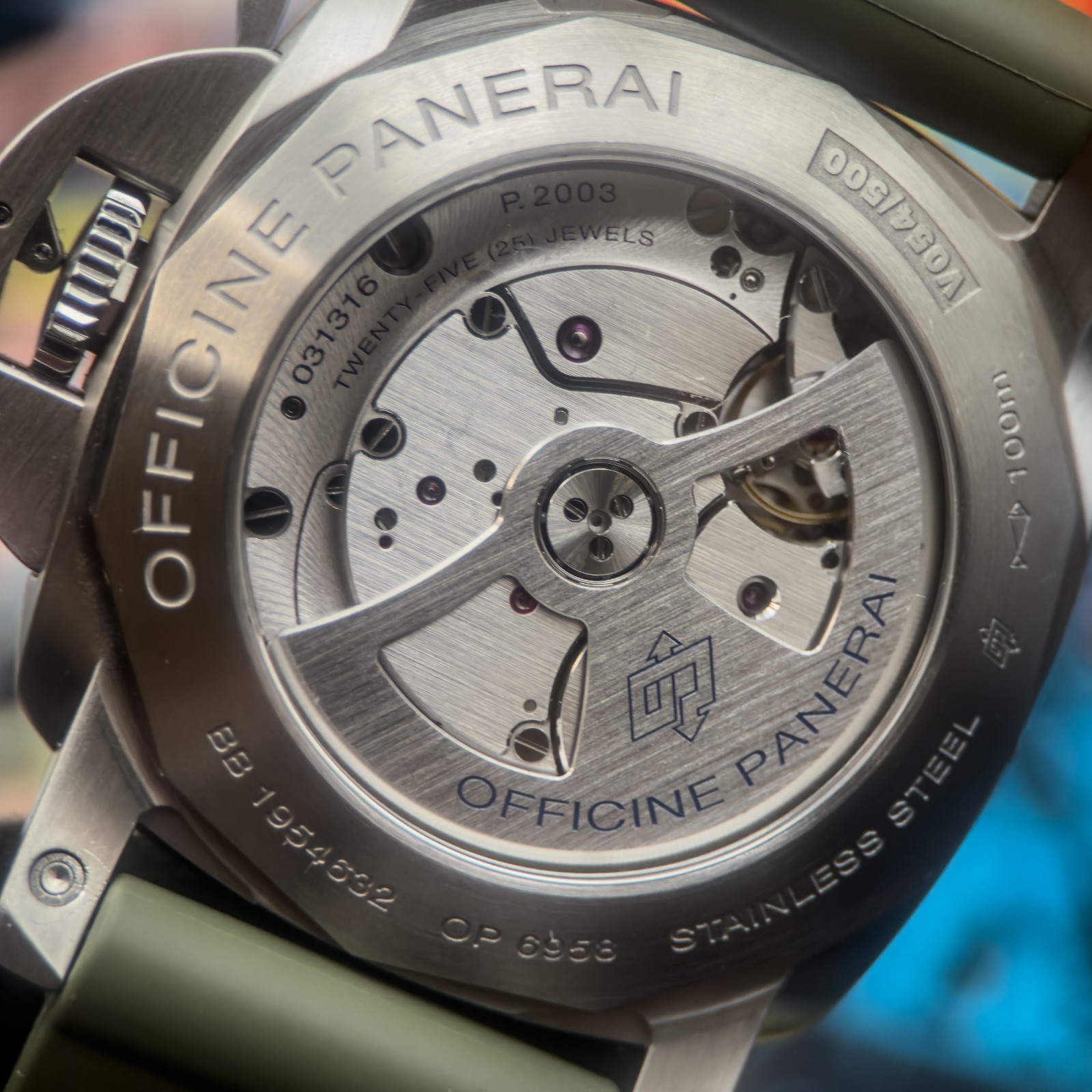 2020 Panerai Luminor 1950 10 Days GMT Blue PAM00986 Full Set with 3 Extra Straps