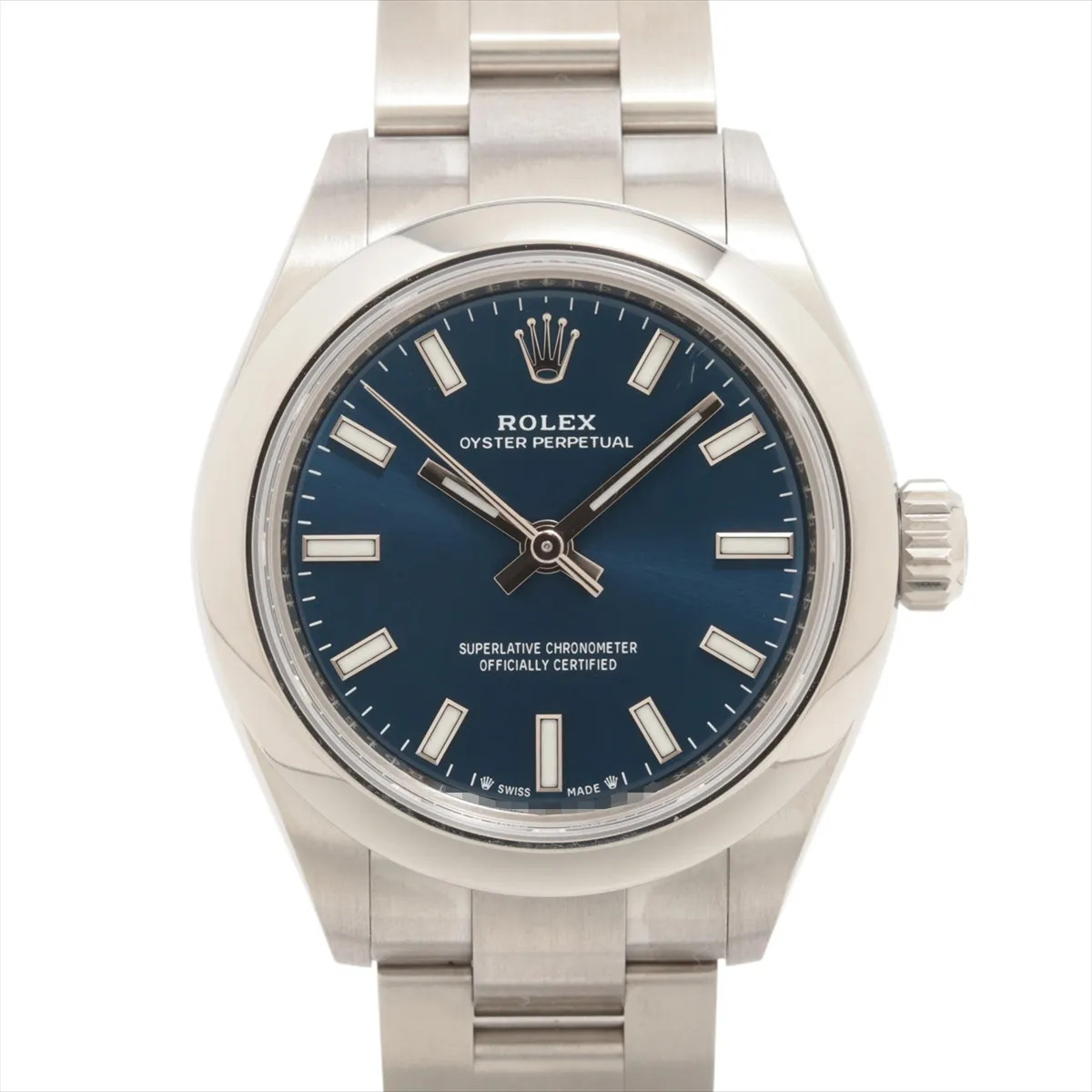 Rolex Oyster Perpetual 28 276200 SS SS AT blue dial