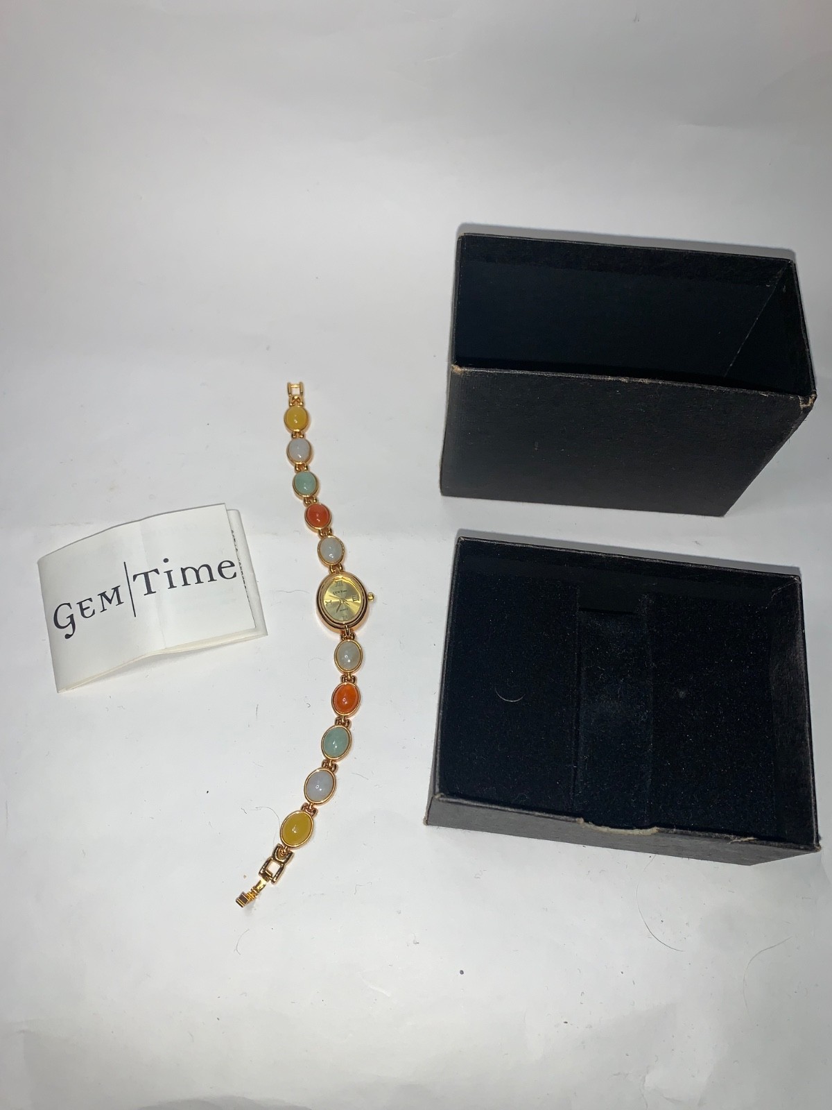 gem time watch Gold Tone With Stones Woman’s