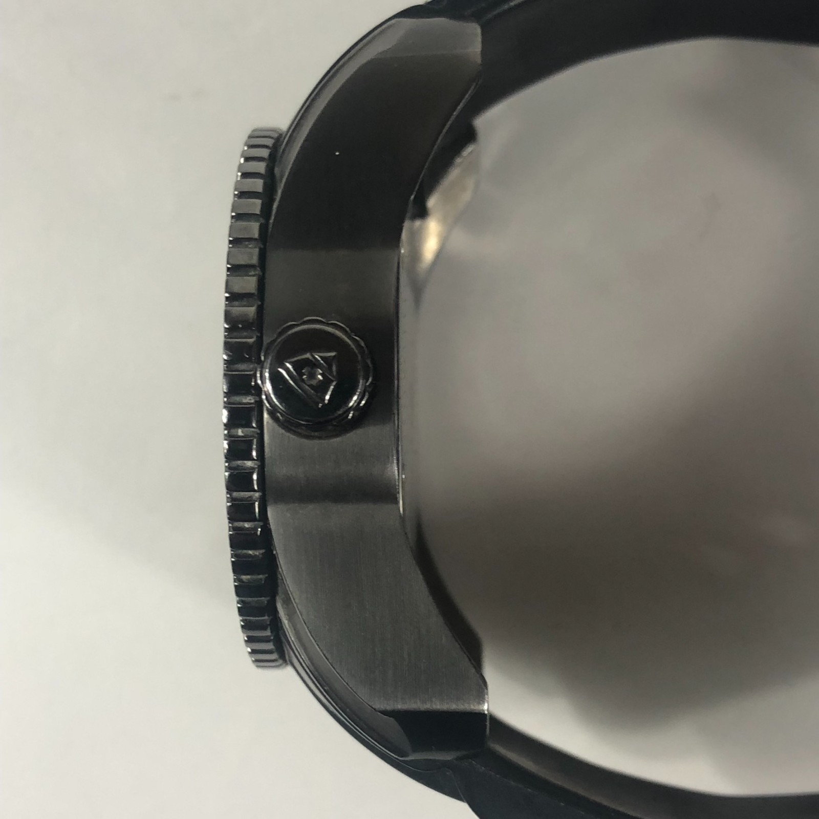 Men’s Swiss Legend Commander Quartz Black Dial Diver Watch 316L Steel No box