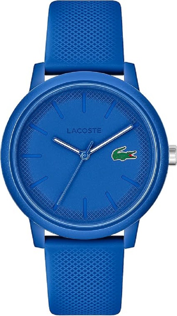 Lacoste 12.12 Men’s Quartz Watch Case Quartz with Silicon Strap, Blue