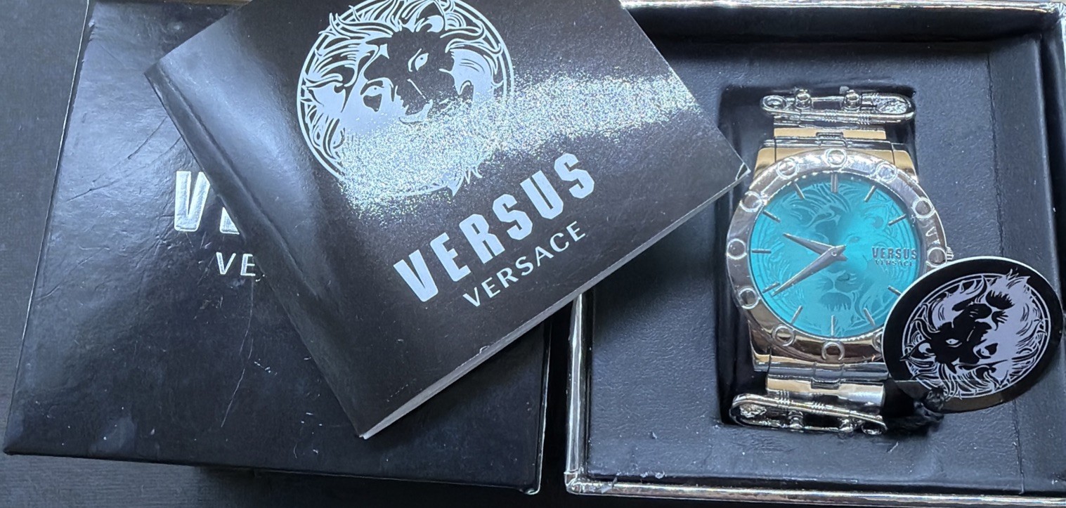 Versace Quartz Turquoise Watch Brand New With BOX AND TAGS MINT CONDITION!